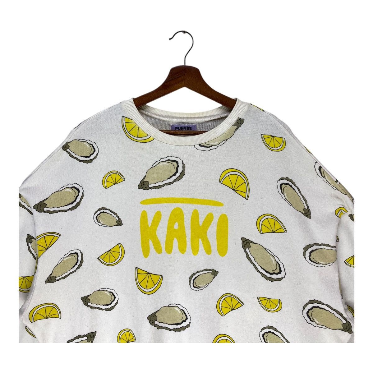 Vintage Vintage Punyus Kaki Sweatshirt Oyster Lemon Crewneck SizeXXL Size US XXL / EU 58 / 5 - 2 Thumbnail