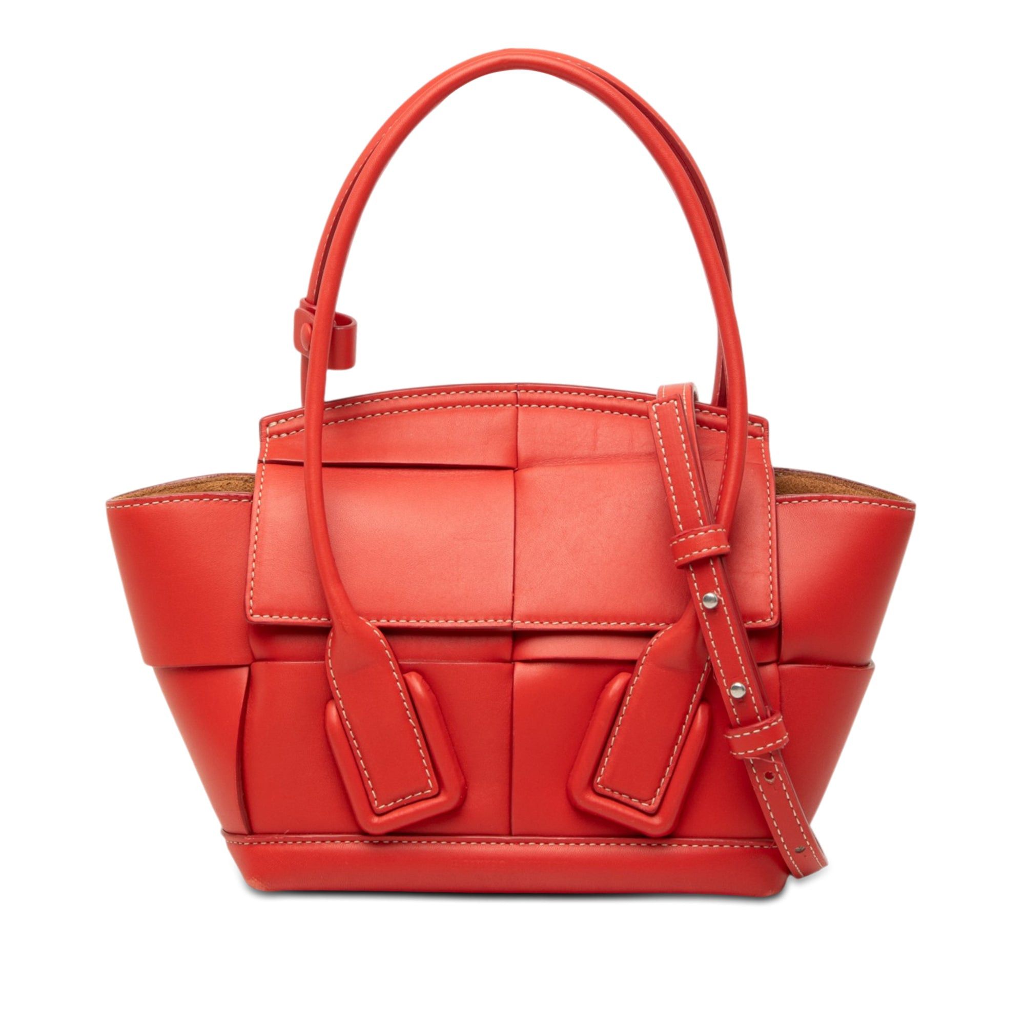 Bottega Veneta Leather Maxi Intrecciato The Arco Tote Size ONE SIZE - 1 Thumbnail