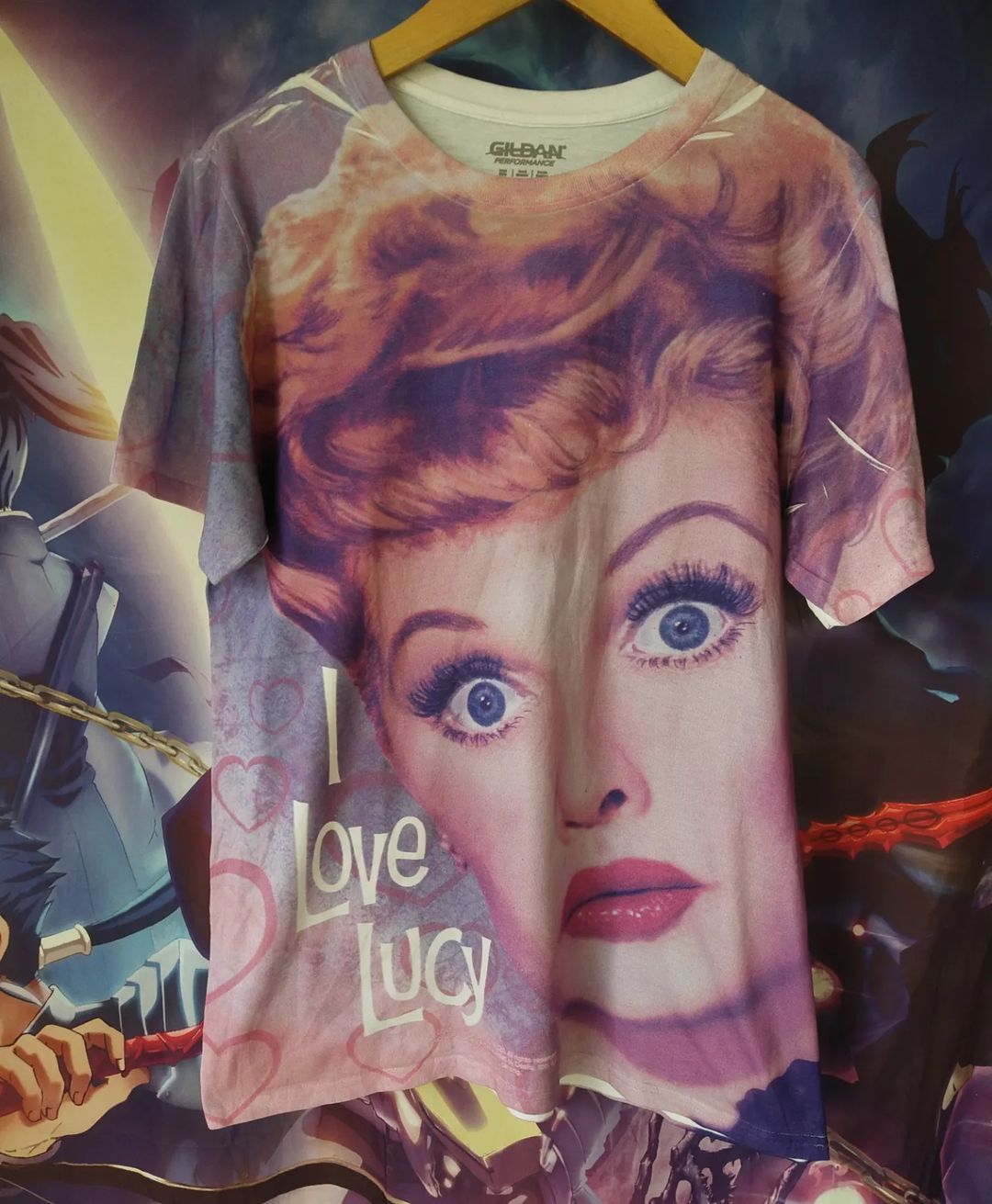 Vintage I Love Lucy All Over Print Movie Sitcom Tees Size US L / EU 52-54 / 3 - 1 Thumbnail
