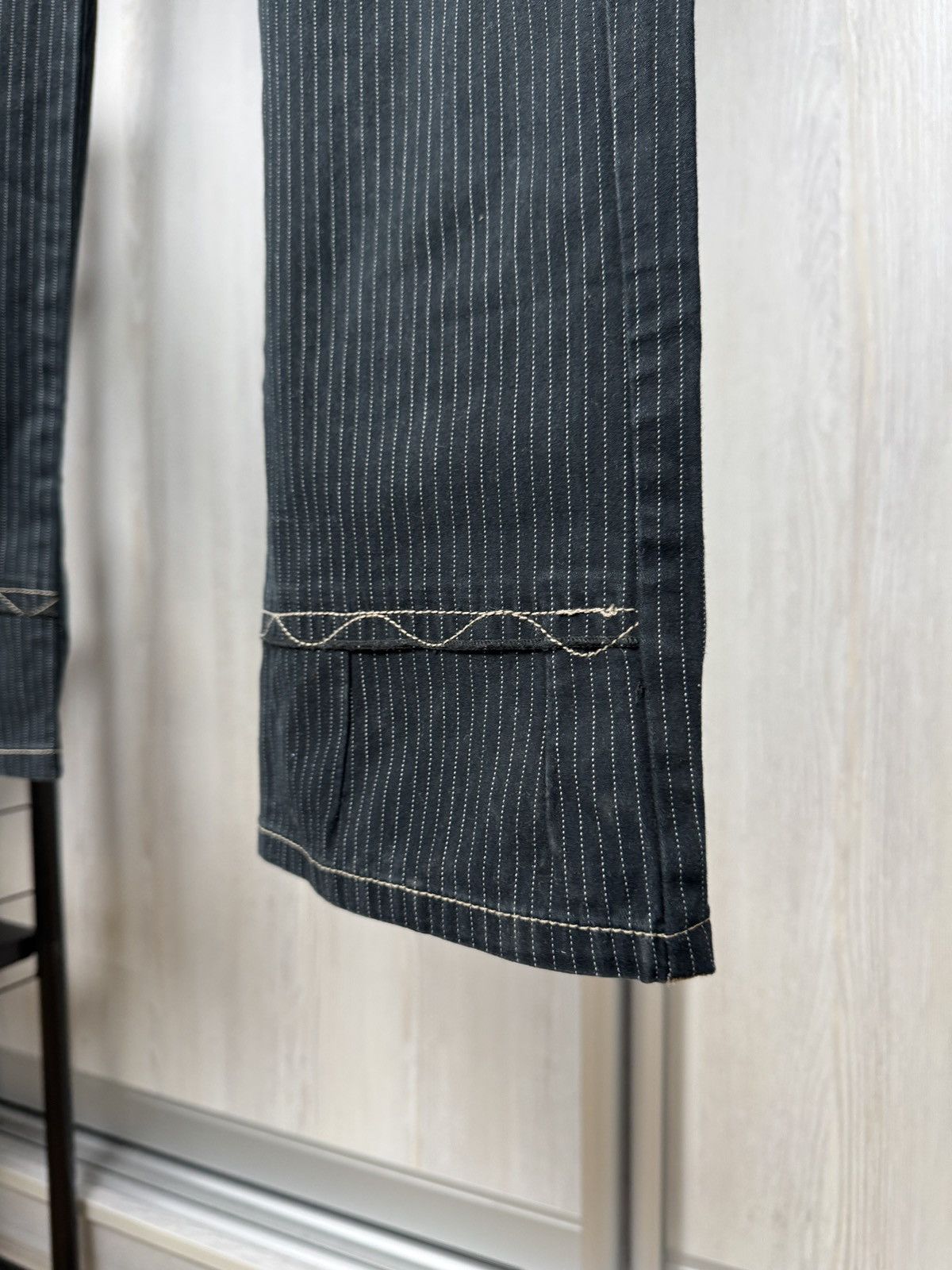 Marithe + Francois Girbaud Le Jean de Marithe Francois Girbaud blue striped pants Size US 34 / EU 50 - 5 Thumbnail