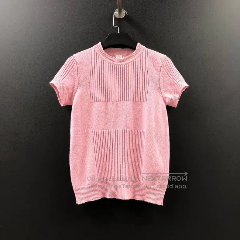 Hermes Hermes 100% cashmere cherry blossom pink knit sweater Size XS / US 0-2 / IT 36-38 - 1 Thumbnail