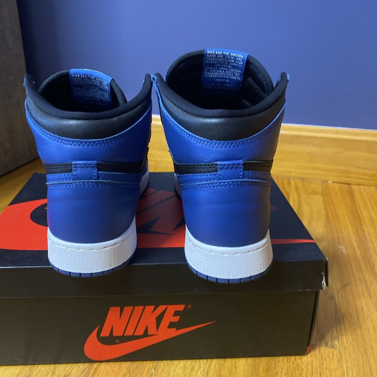 Jordan Brand × Nike Jordan 1 High GS Dark Marina Blue Size US 6.5 / EU 39-40 - 6 Thumbnail