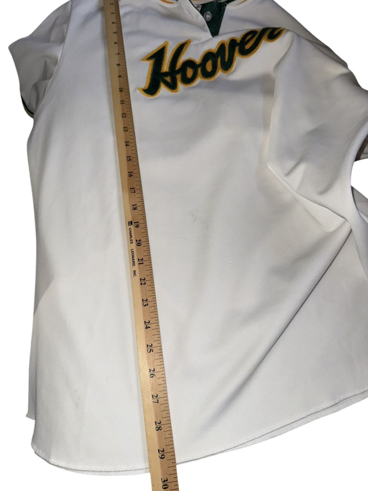 Vintage VTG 90s Made in USA HOOVER jersey in green and yellow sz 2xl Size US XXL / EU 58 / 5 - 9 Thumbnail
