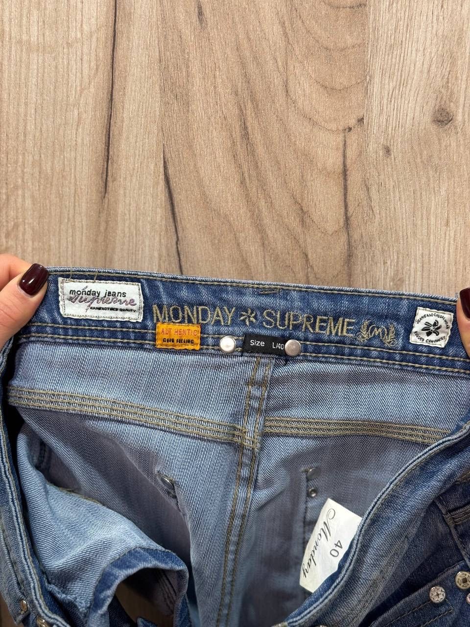 If Six Was Nine VTG Women’s Mini Denim Shorts Monday Size 40 Pinky Size 27" / US 4 / IT 40 - 5 Thumbnail