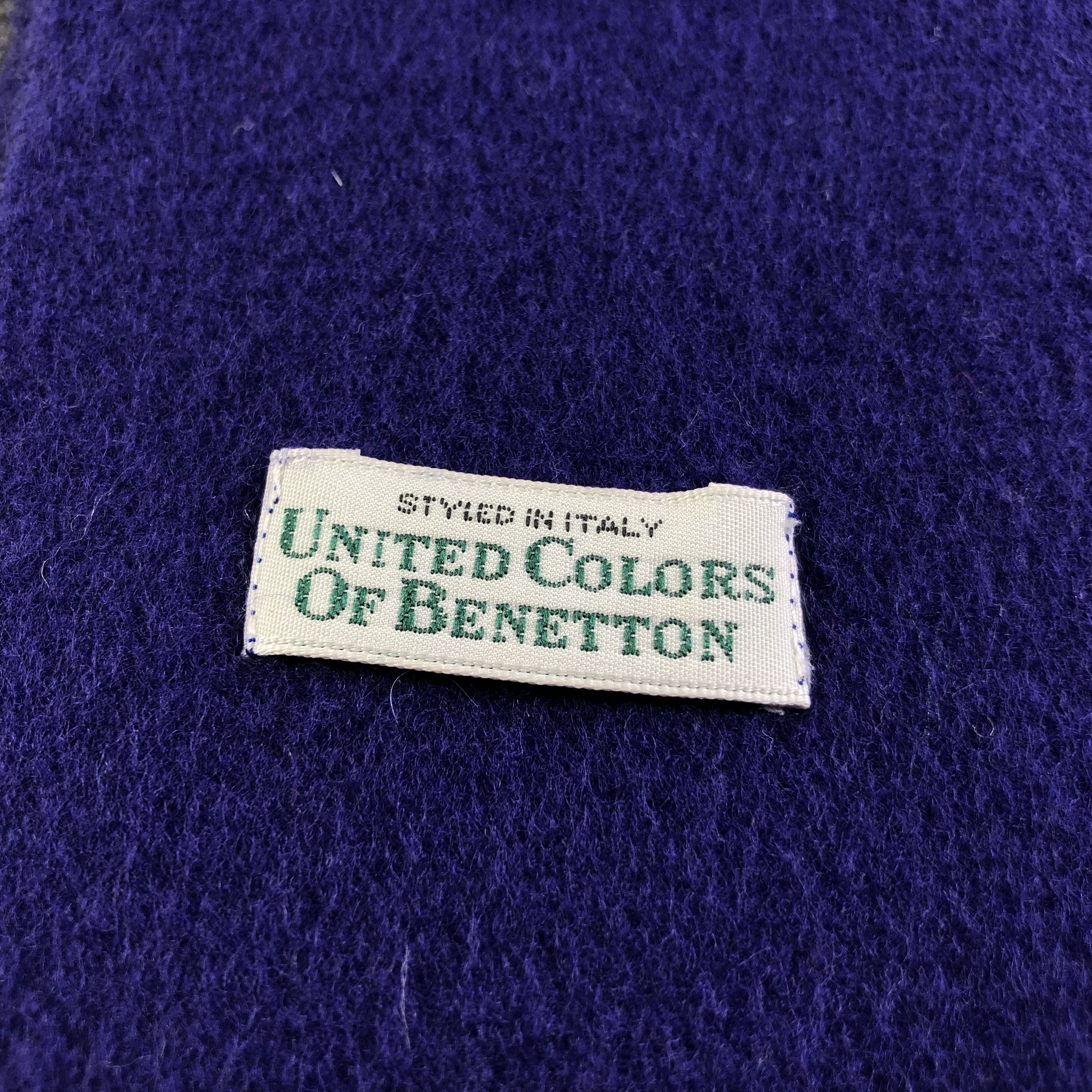 United Colors Of Benetton United Colors Of Benetton Wool Scarf Muffler V1983 Size ONE SIZE - 4 Thumbnail
