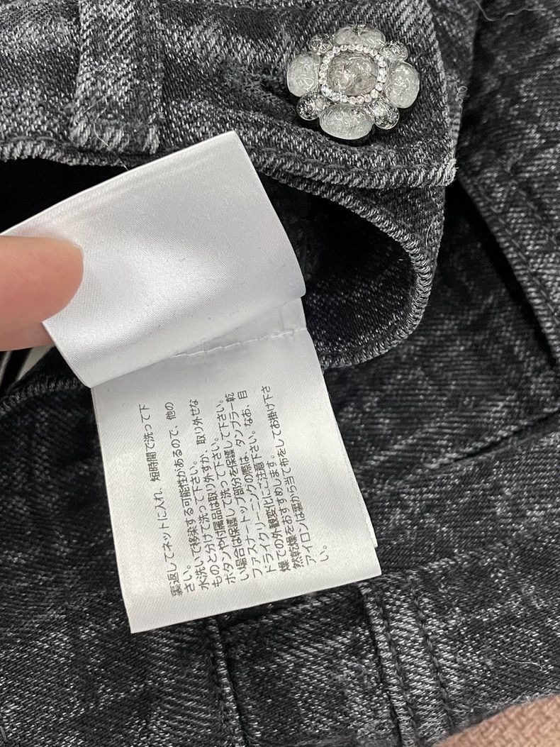 Chanel Chanel Black diamond buckle plaid jeans Size 42" / US 20 - 7 Thumbnail