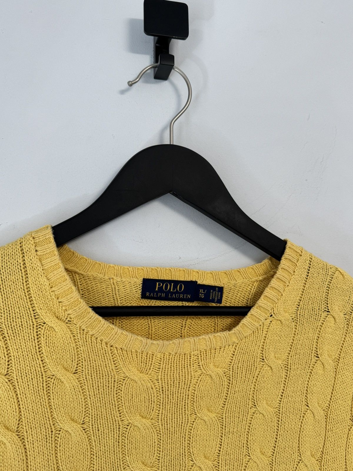 Polo Ralph Lauren Polo Ralph Lauren Men's Lambswool Sweater Yellow Cable Knit Size US XL / EU 56 / 4 - 3 Thumbnail