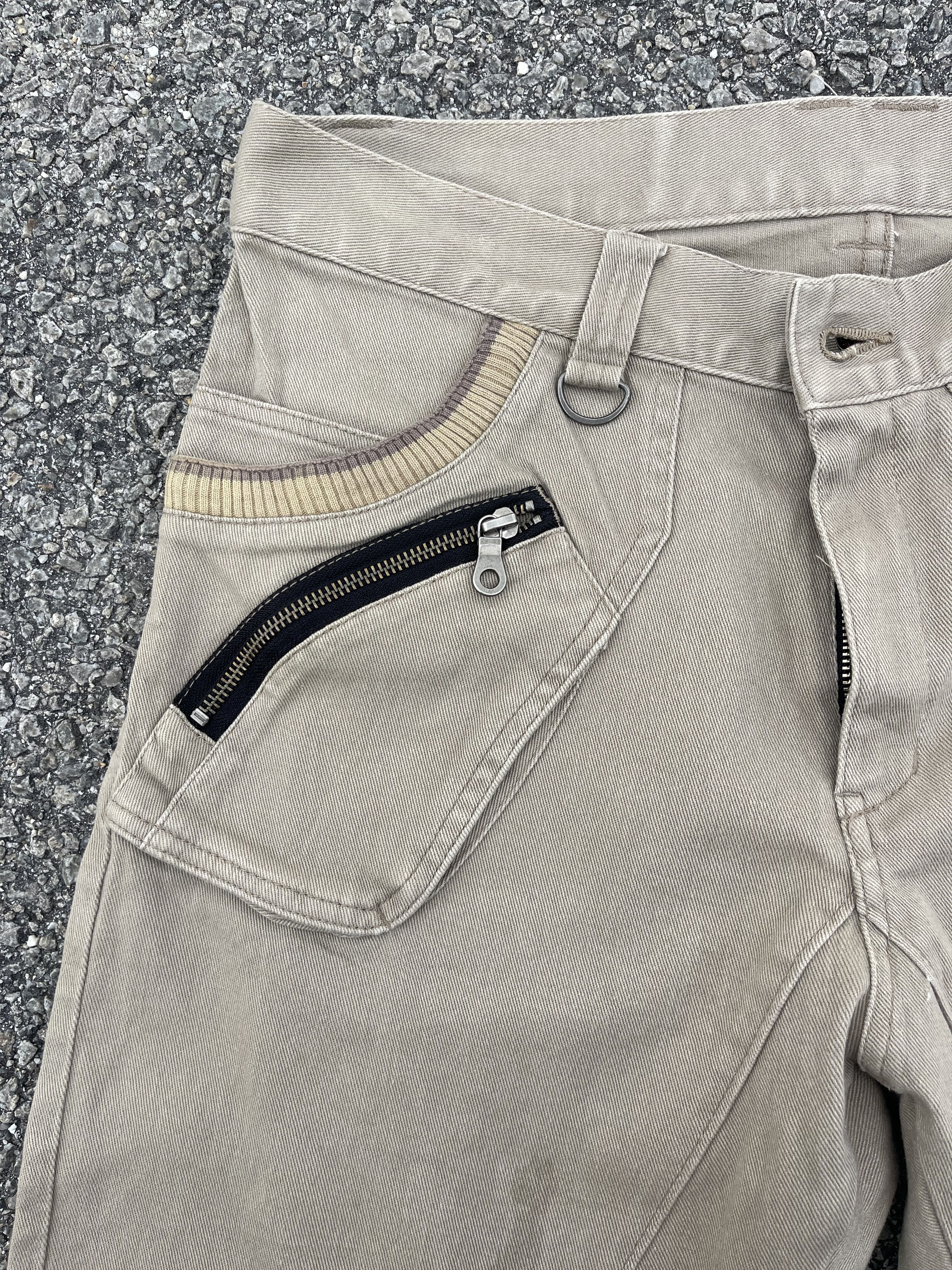 Beauty Beast × Hysteric Glamour × PPFM Vtg PPFM Curved Long Leg Beige Colour Slim Fit Travis Scott Size US 33 - 7 Thumbnail