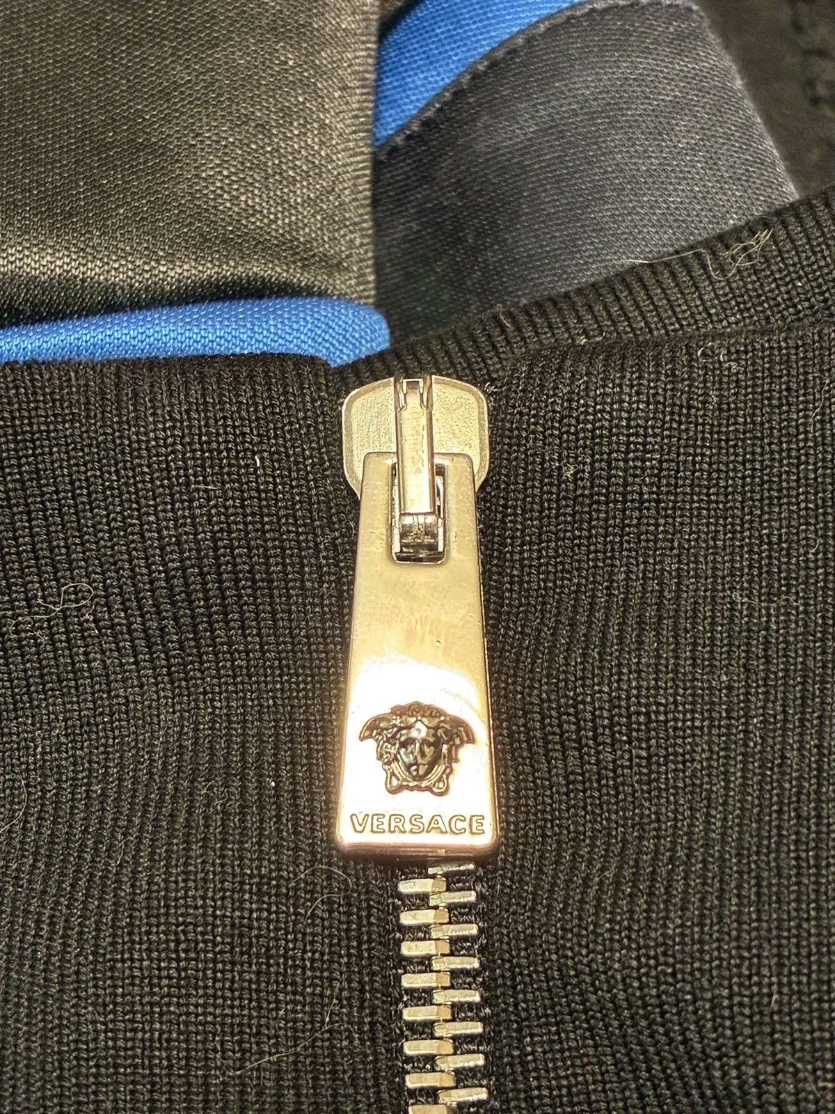 Versace Black and Blue Versace Track Jacket Size US XL / EU 56 / 4 - 4 Thumbnail