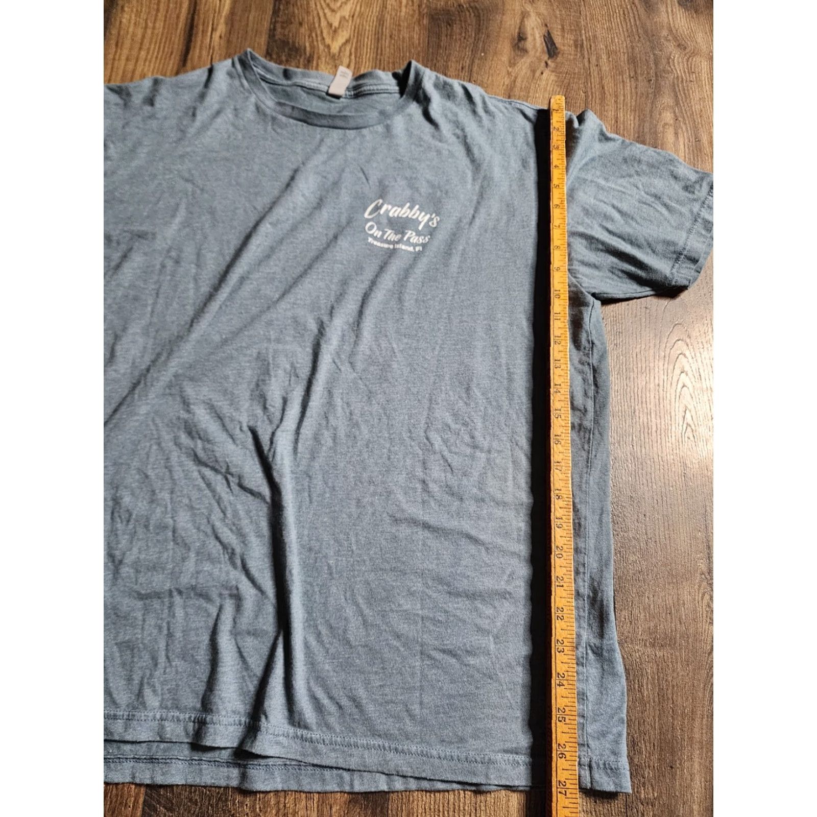 Next Level Mens XXL Save The Chubby Mermaids Crabby's FL Travel Funny T Shirt Distressed Shirt Men 2XL Blue Cotton Blend Next Level Crew Neck Short Sleeve Size US XXL / EU 58 / 5 - 2 Thumbnail