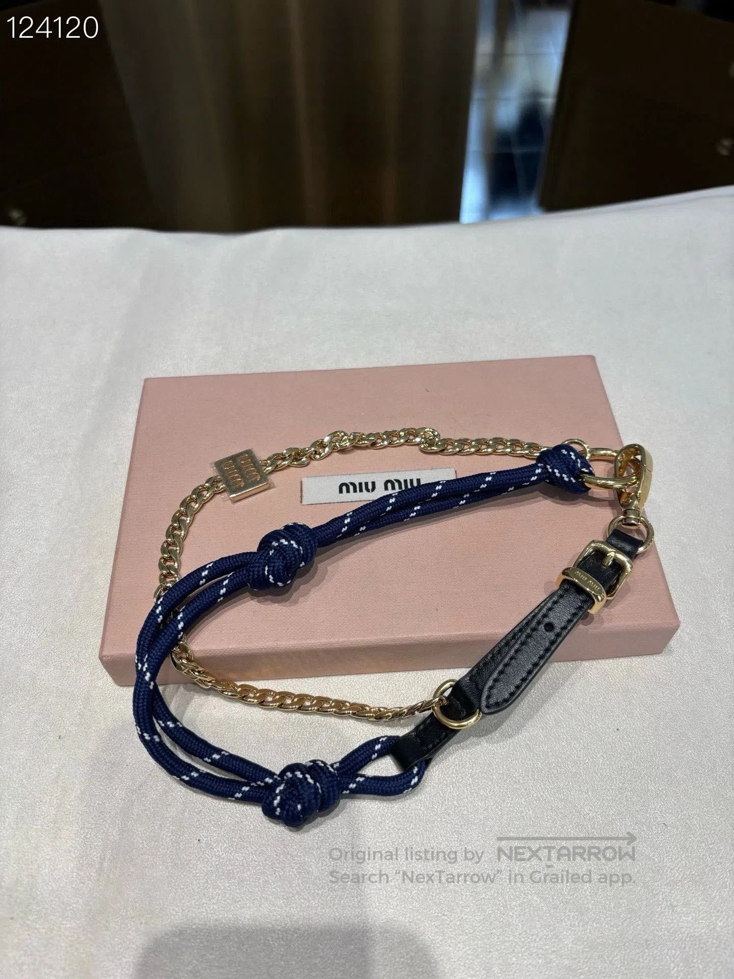 Miu Miu Miu Miu Twisted Leather Chain Bag. Size ONE SIZE - 1 Thumbnail