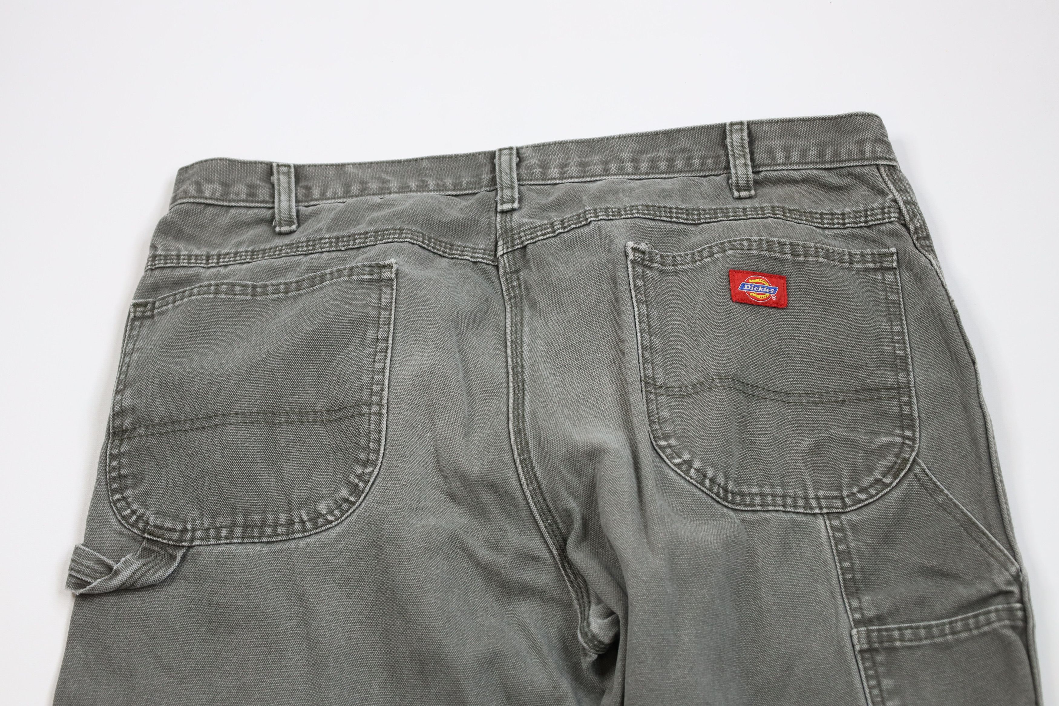 Dickies × Vintage Vintage Dickies Relaxed Wide Leg Dungaree Pants Green Canvas Size US 38 / EU 54 - 10 Thumbnail