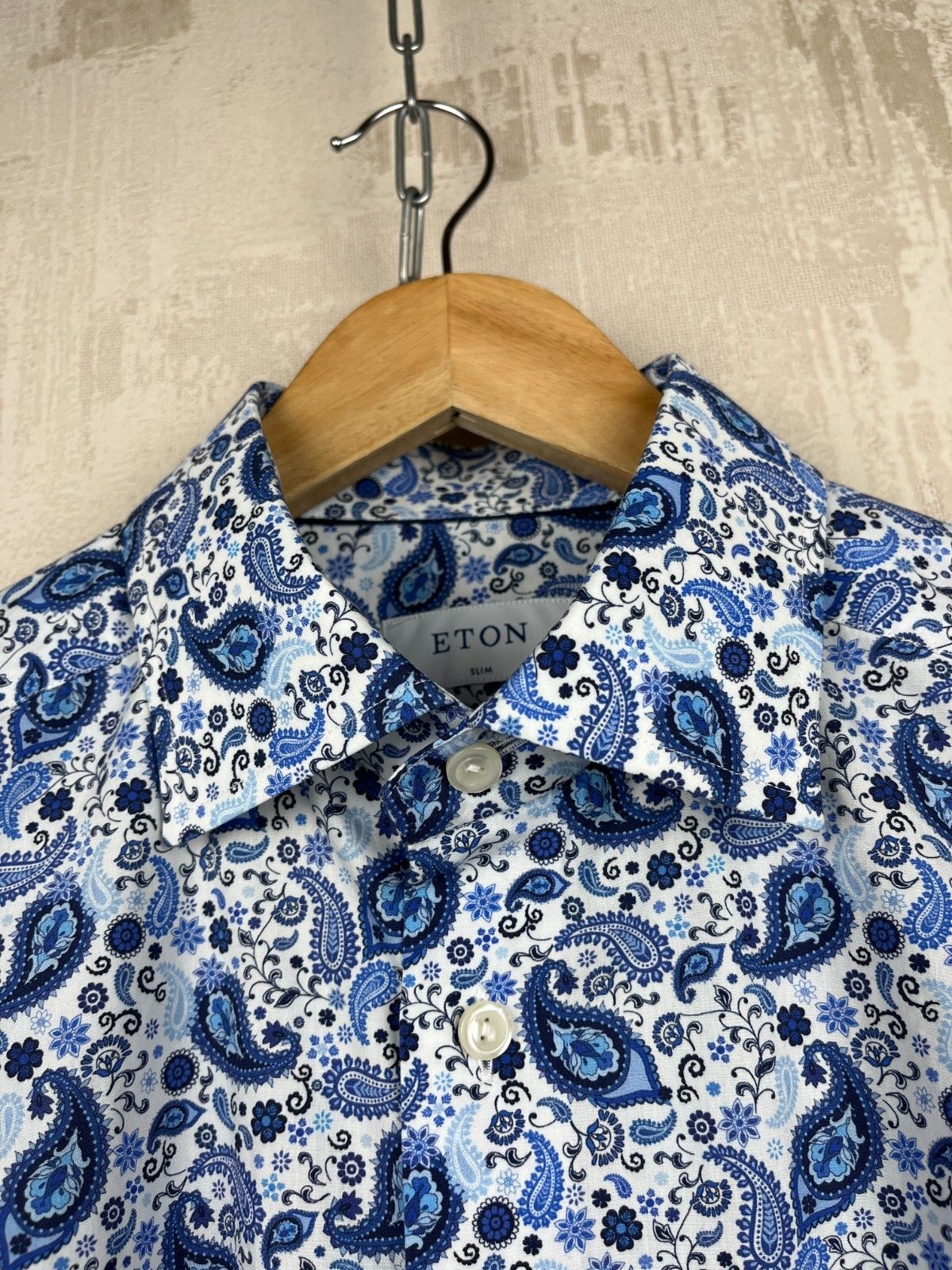 Eton Eton Paisley Formal Long Sleeve Shirt Slim Size US M / EU 48-50 / 2 - 6 Thumbnail