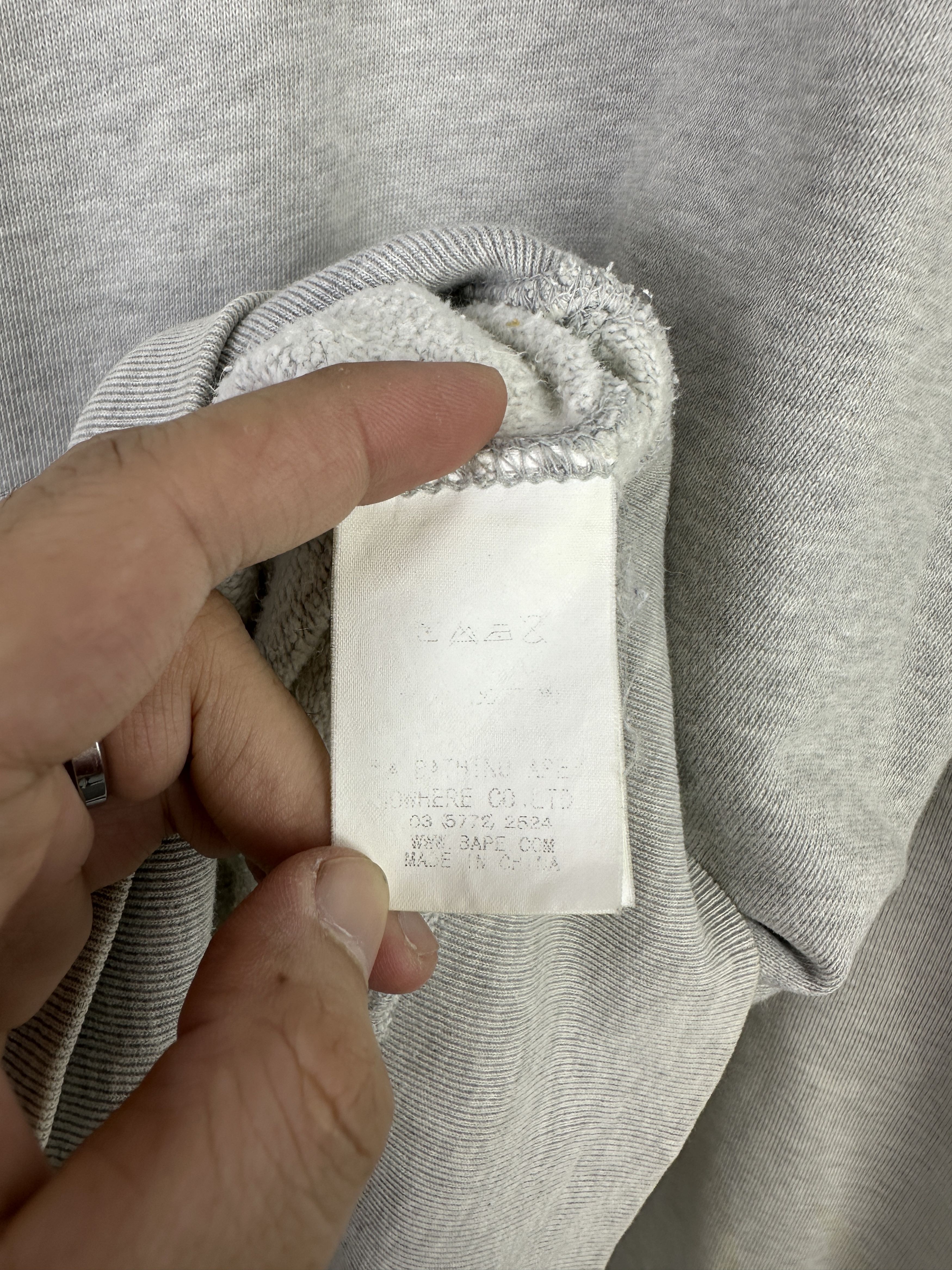 Bape A Bathing Ape BAPE Star Logo Grey Full-Zip Hoodie BP007 Size US XXL / EU 58 / 5 - 7 Thumbnail