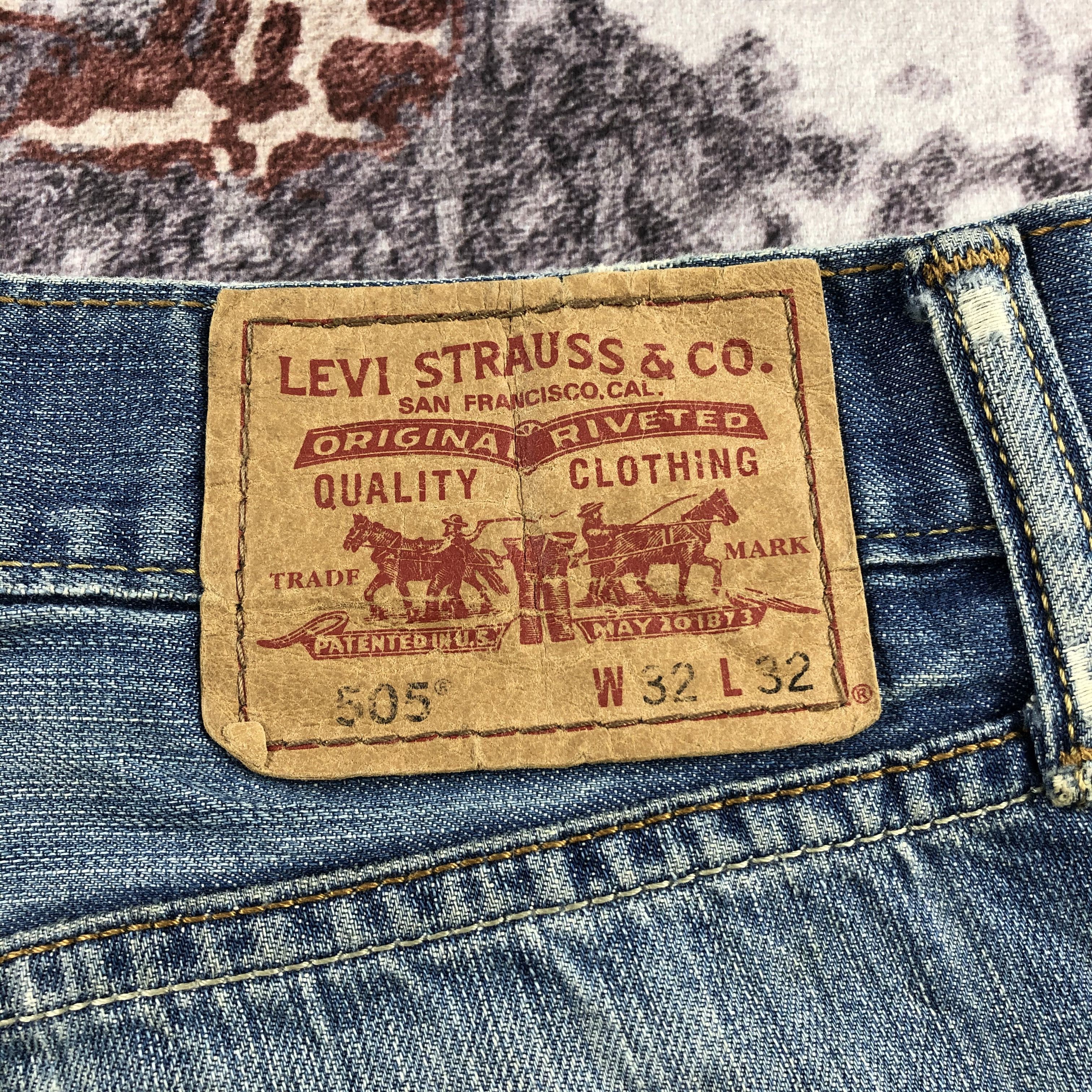 Levi's × Vintage Vintage Ripped Levis 505 Jeans-JM2475 Size US 34 / EU 50 - 6 Thumbnail