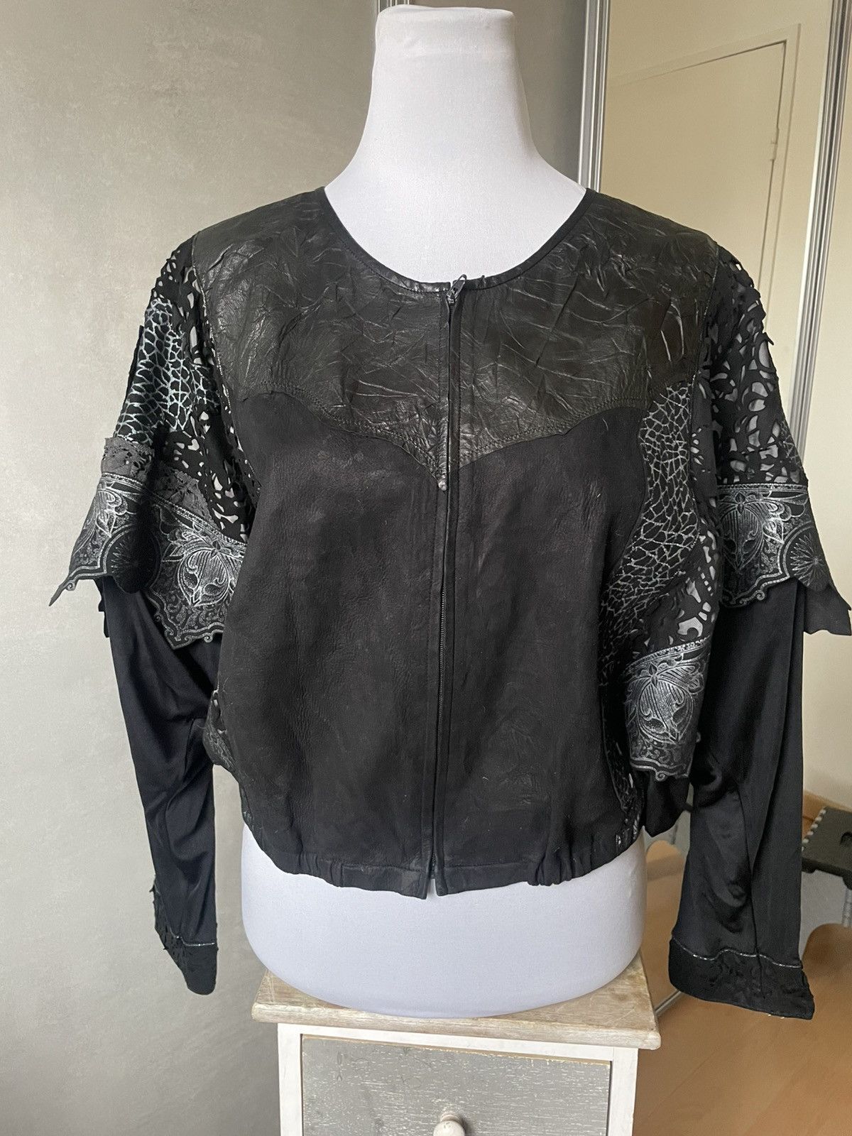 Roberto Cavalli ROBERTO CAVALLI LEATHER AND SUÈDE JACKET Size M / US 6-8 / IT 42-44 - 1 Thumbnail