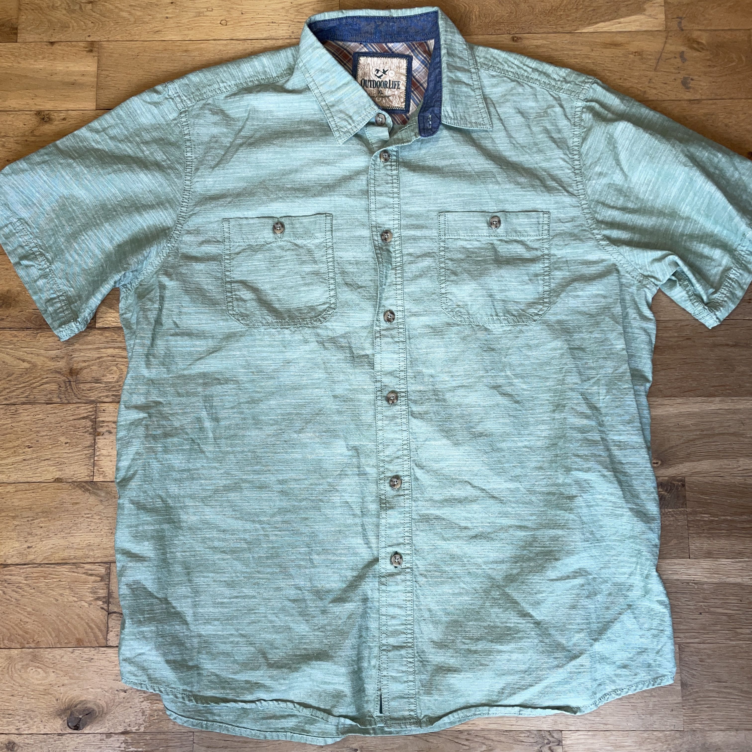 Vintage Outdoorlife Men's Fashionable Cotton Hiking Shirt Size XL Size US XL / EU 56 / 4 - 1 Thumbnail