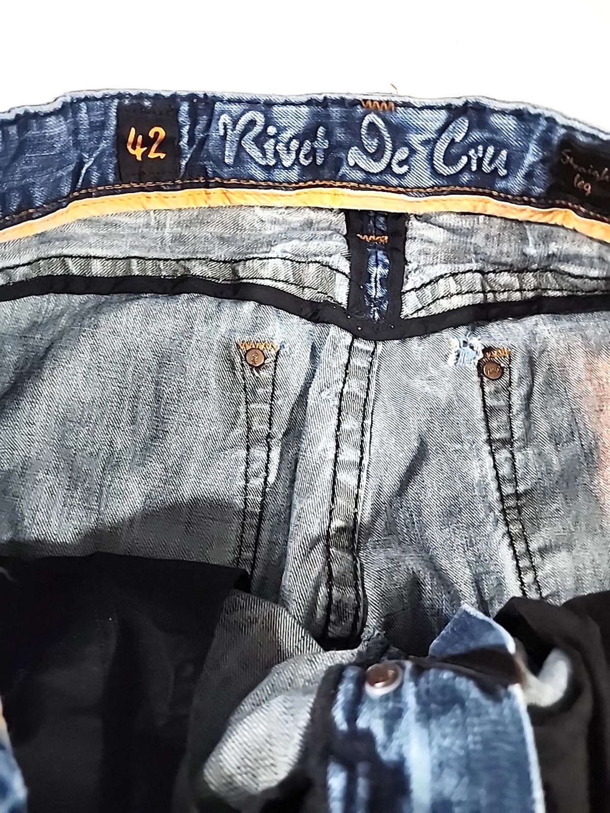 Other Rivet De Cru Big Baggy Jeans Distressed USA Actual 40W x 32L Size US 40 / EU 56 - 7 Thumbnail