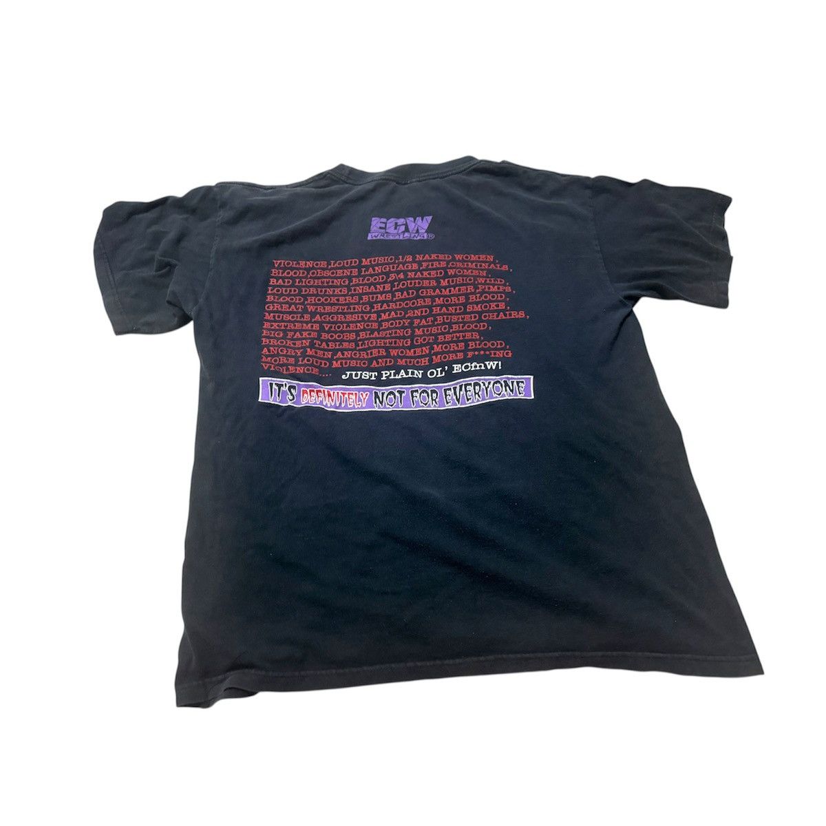 WWF Vintage 90s ECW Wrestling T-Shirt Size US L / EU 52-54 / 3 - 2 Thumbnail