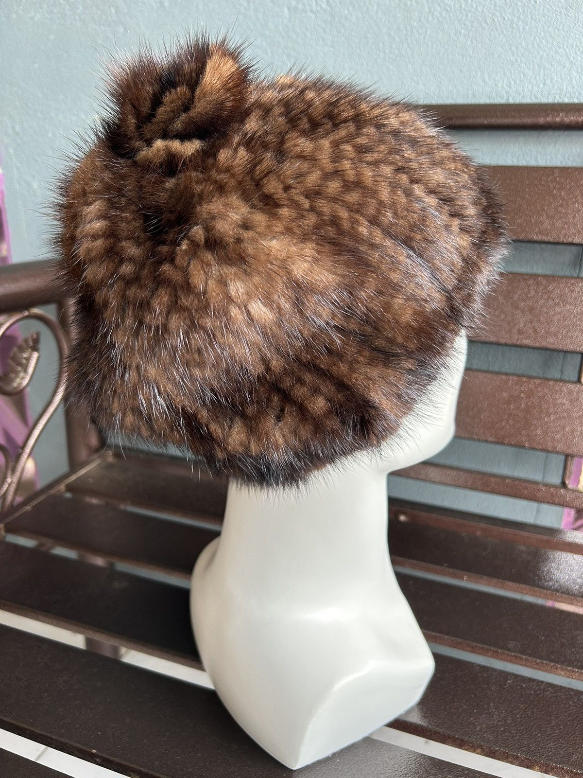 Japanese Brand × Kapital × Vintage Japanese Punk Bondage Style fur Beanie Hats Rare☠️☠️🎌 Size ONE SIZE - 5 Thumbnail