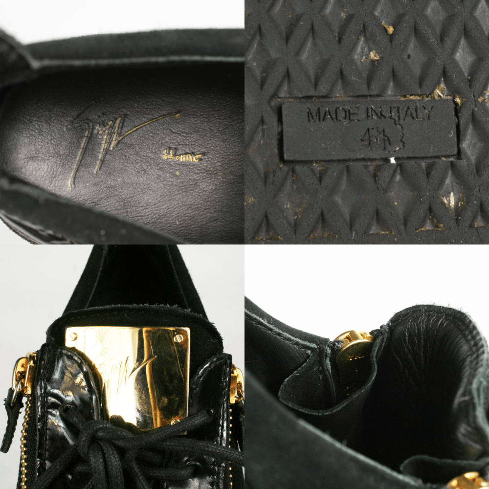 Giuseppe Zanotti May London Zippers Suede Leather Low Sneakers Size US 11 / EU 44 - 10 Thumbnail