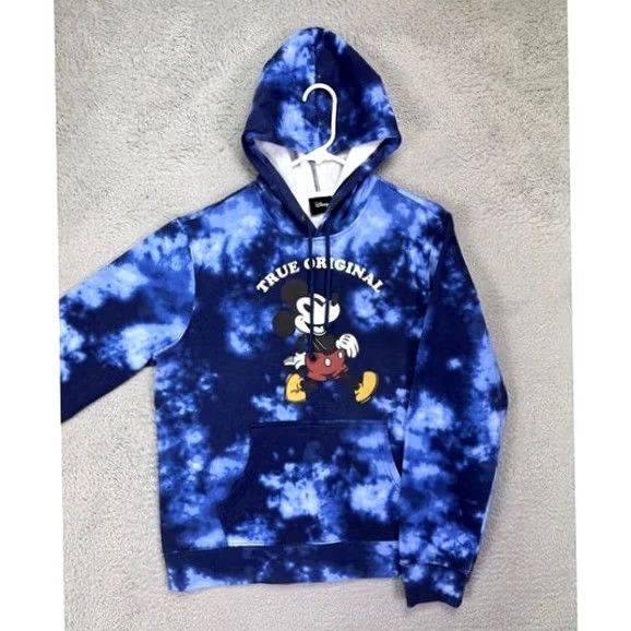 Disney Disney Mickey Mouse Hoodie Sweatshirt Tie-Dye Blue Unisex Large Pullover Sweatshirt Hoodie Size US L / EU 52-54 / 3 - 2 Thumbnail