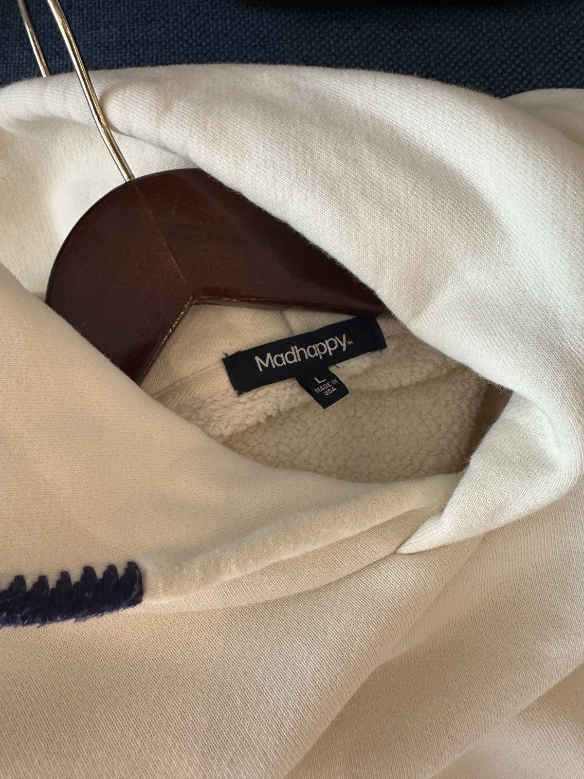 Madhappy MadHappy Classic Fleece Hoodie White with Purple Size US L / EU 52-54 / 3 - 9 Thumbnail