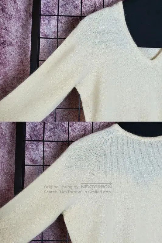 Burberry Burberry Beige Fringe Knit Sweater for Women. Size S / US 4 / IT 40 - 6 Thumbnail