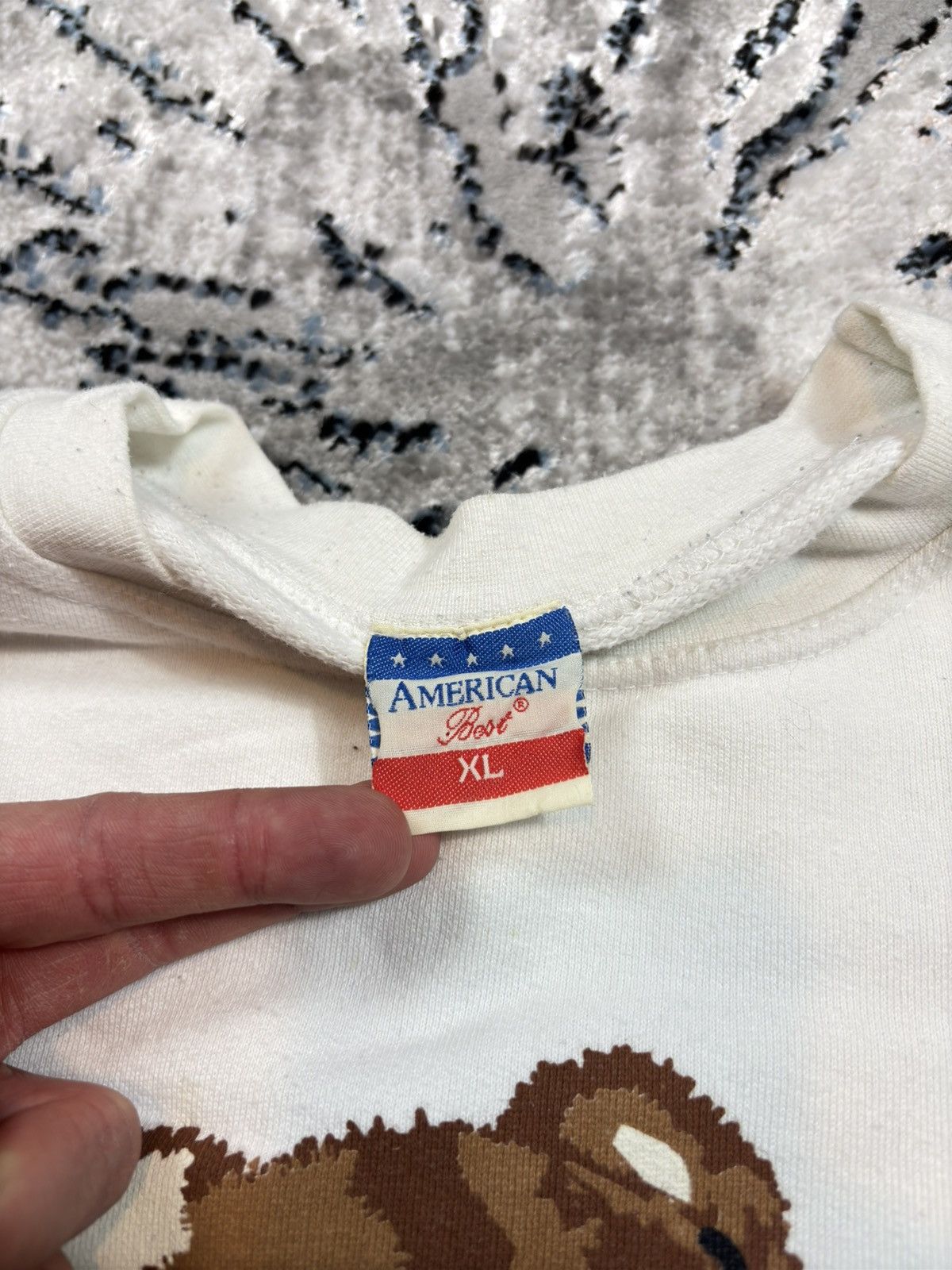 Japanese Brand Vintage Teddy Bear USA American Flag Old Money Oversize Size US XL / EU 56 / 4 - 3 Thumbnail