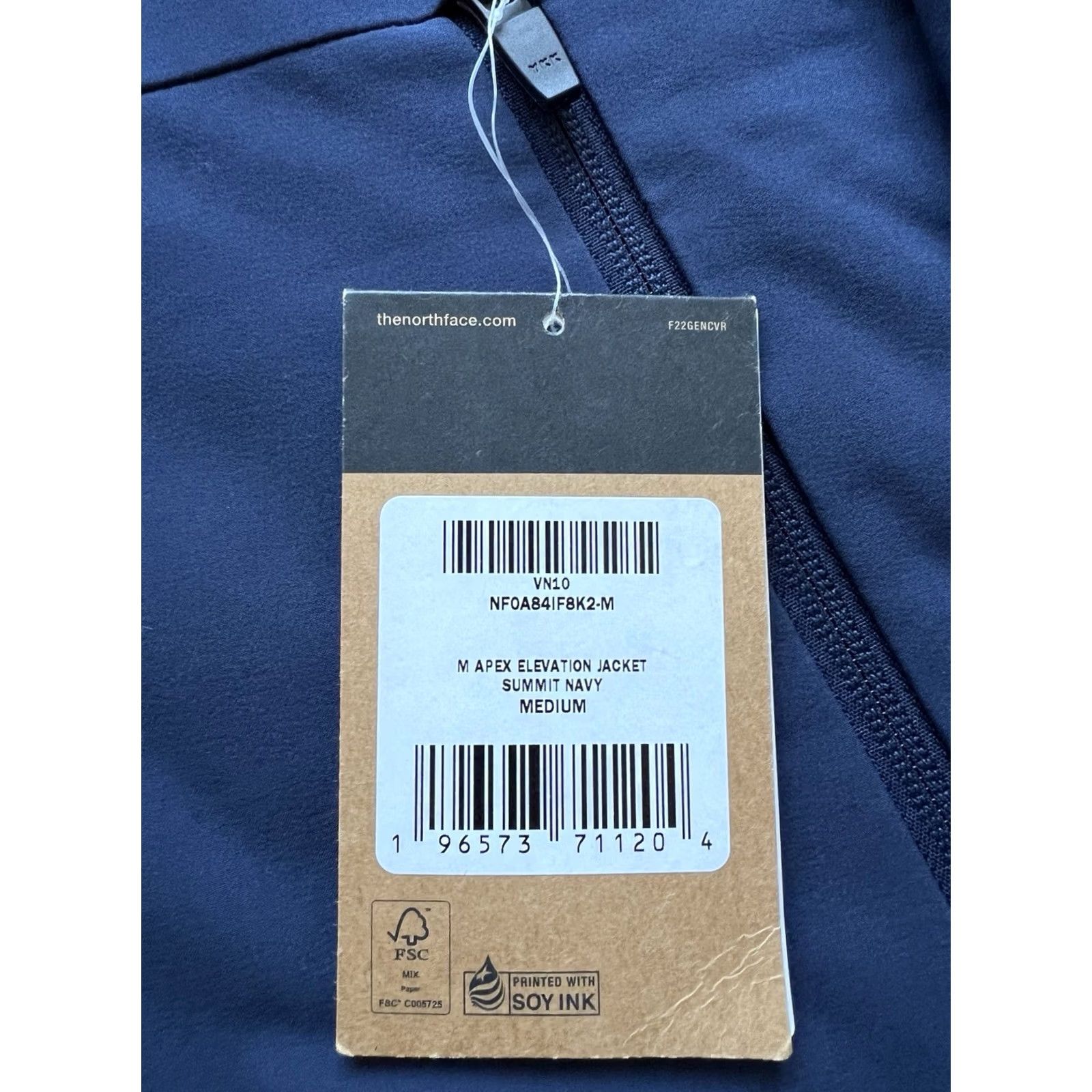 The North Face THE NORTH FACE APEX ELEVATION HOODED FULL ZIP JACKET MEN'S M BLUE Size US M / EU 48-50 / 2 - 7 Thumbnail