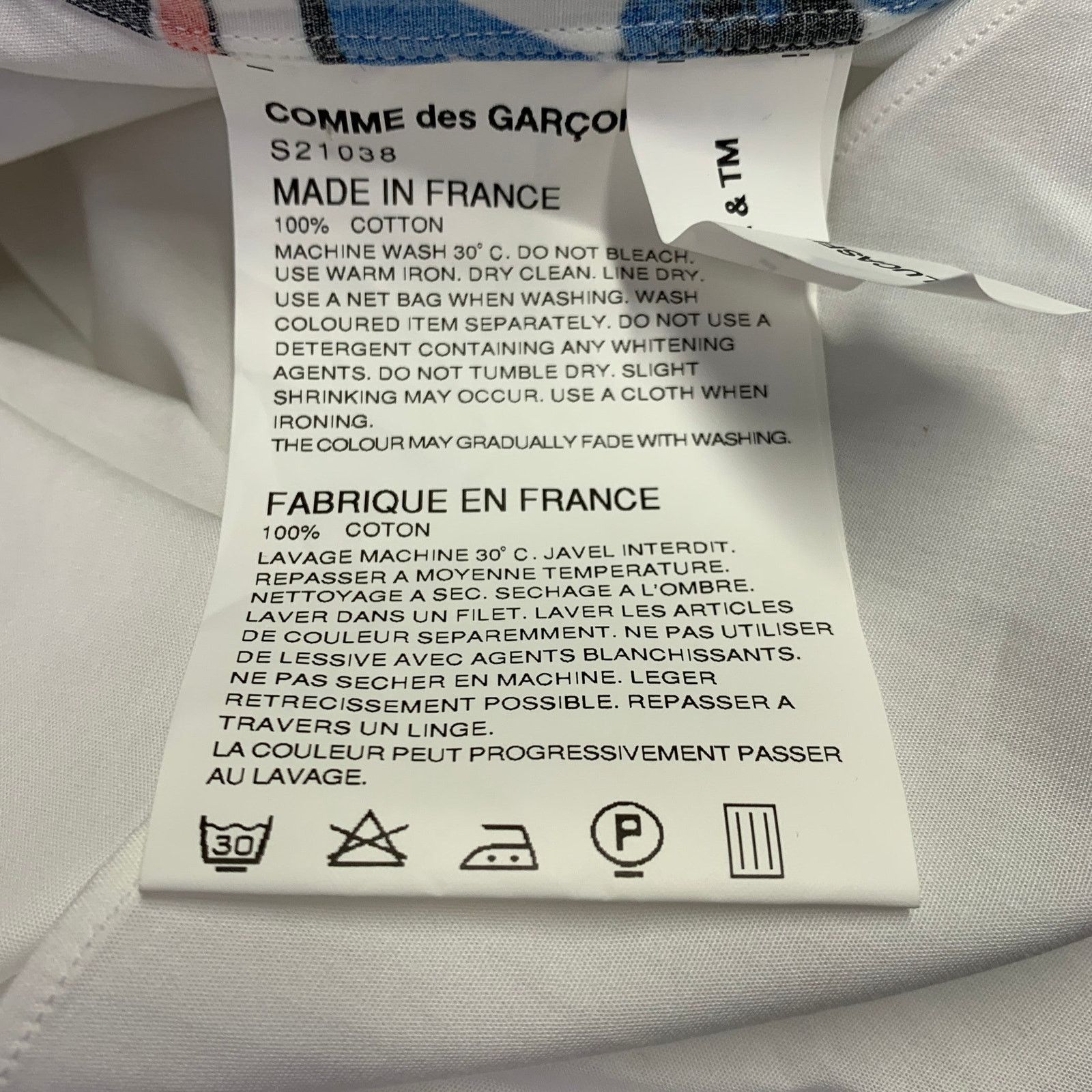 Comme des Garcons SHIRT M Star Wars White Multi Color Print Cotton Long Sleeve Shirt Size US M / EU 48-50 / 2 - 6 Thumbnail