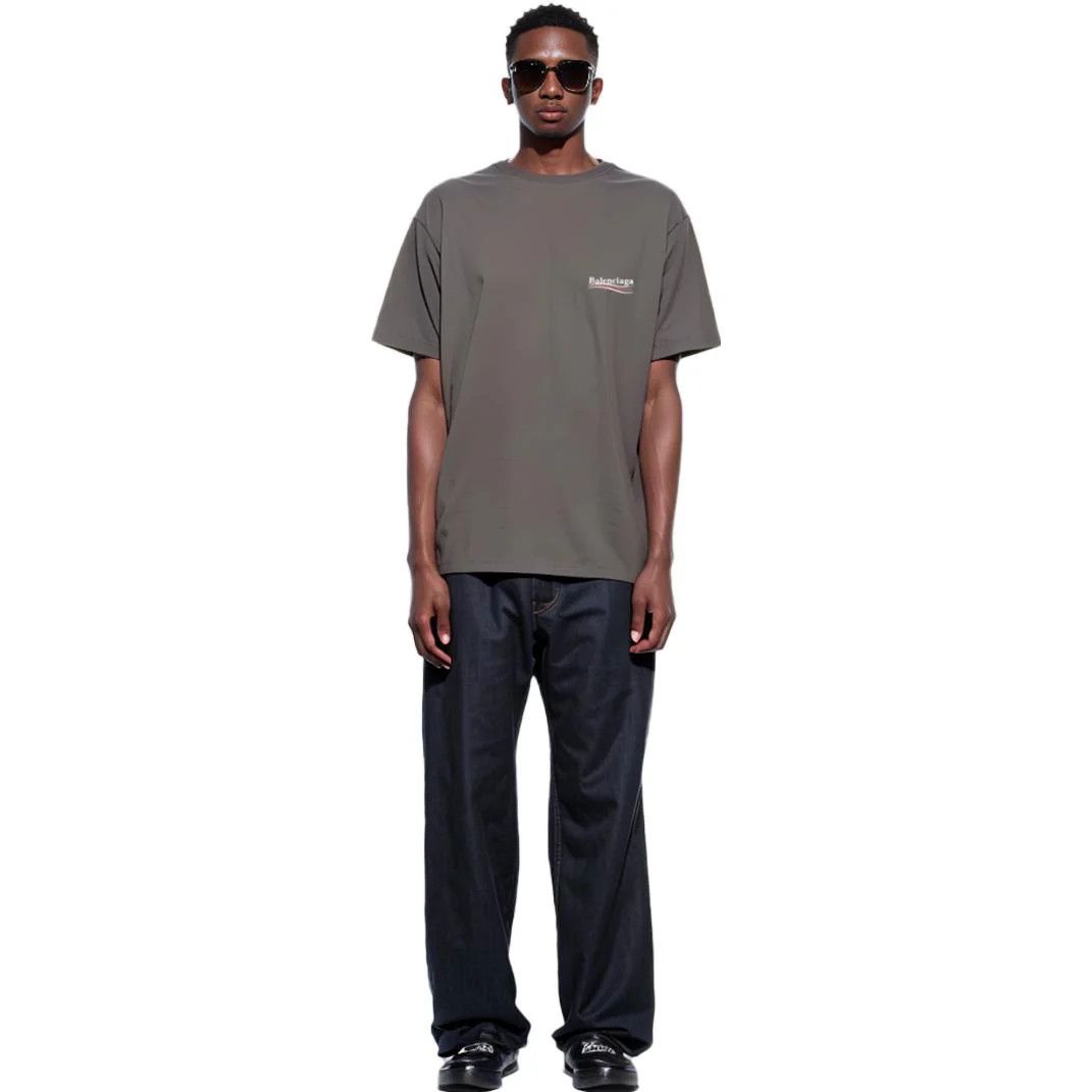 Balenciaga o1la1rc1a0226 Political Campaign T-Shirt Large Fit In Grey Size US XS / EU 42 / 0 - 4 Thumbnail