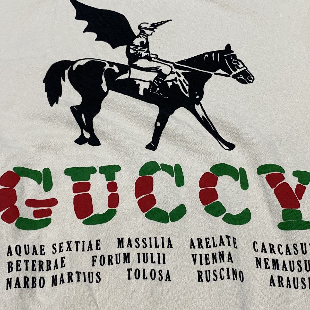 Gucci Guccy Winged Jockey Crewneck Size US M / EU 48-50 / 2 - 4 Thumbnail