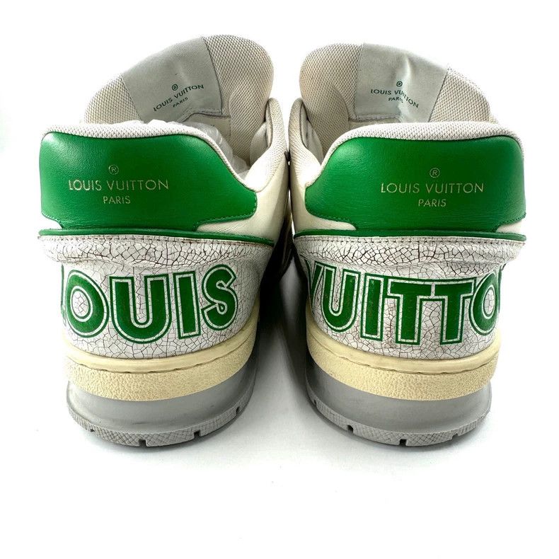 Louis Vuitton Louis Vuitton Trainer white and green velcro board shoes Size US 8.5 / EU 41-42 - 3 Thumbnail