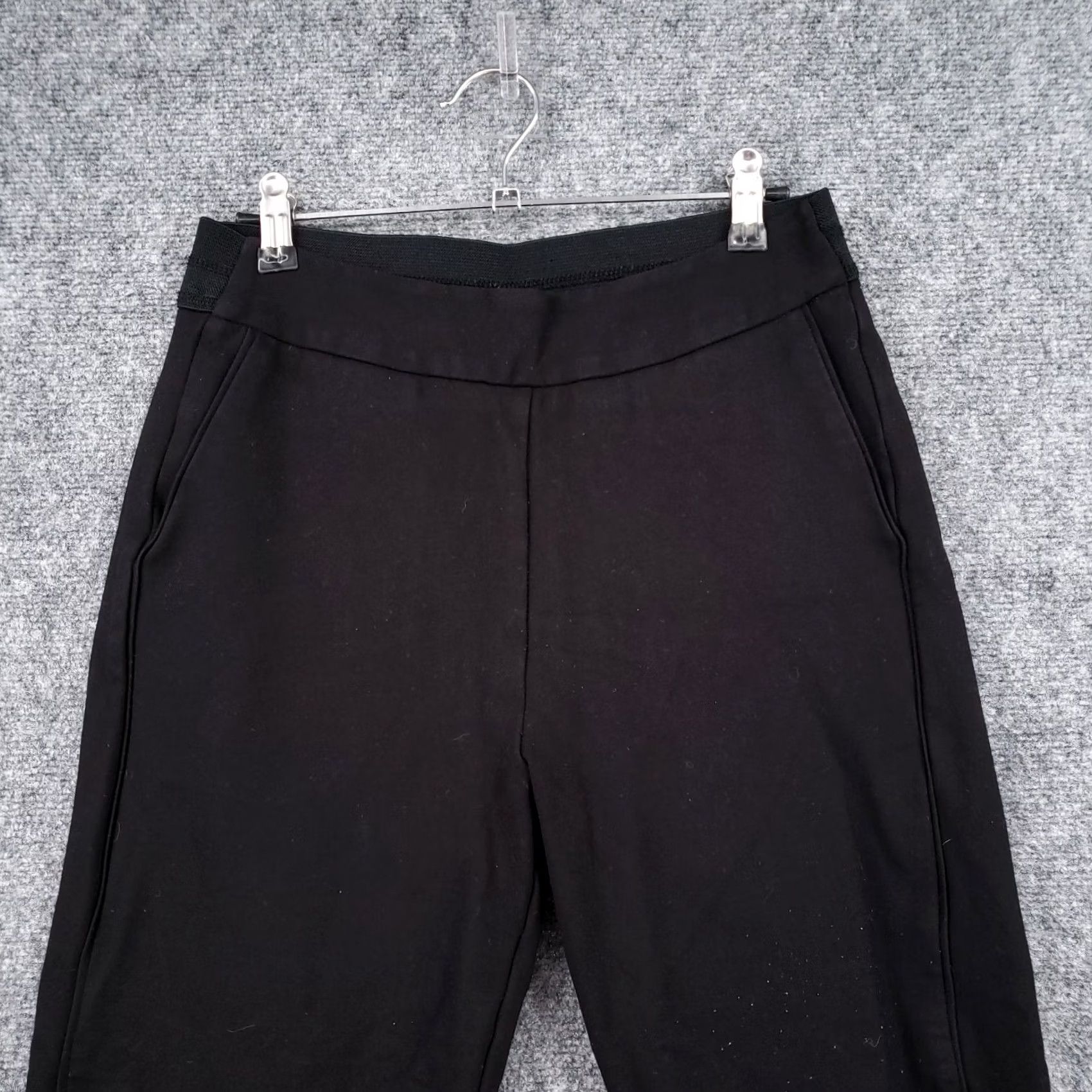 Vintage Betabrand Pants Women Medium Long Black Yoga Ankle Stretch Elastic Waist Pull On Size 32" / US 10 / IT 46 - 3 Thumbnail