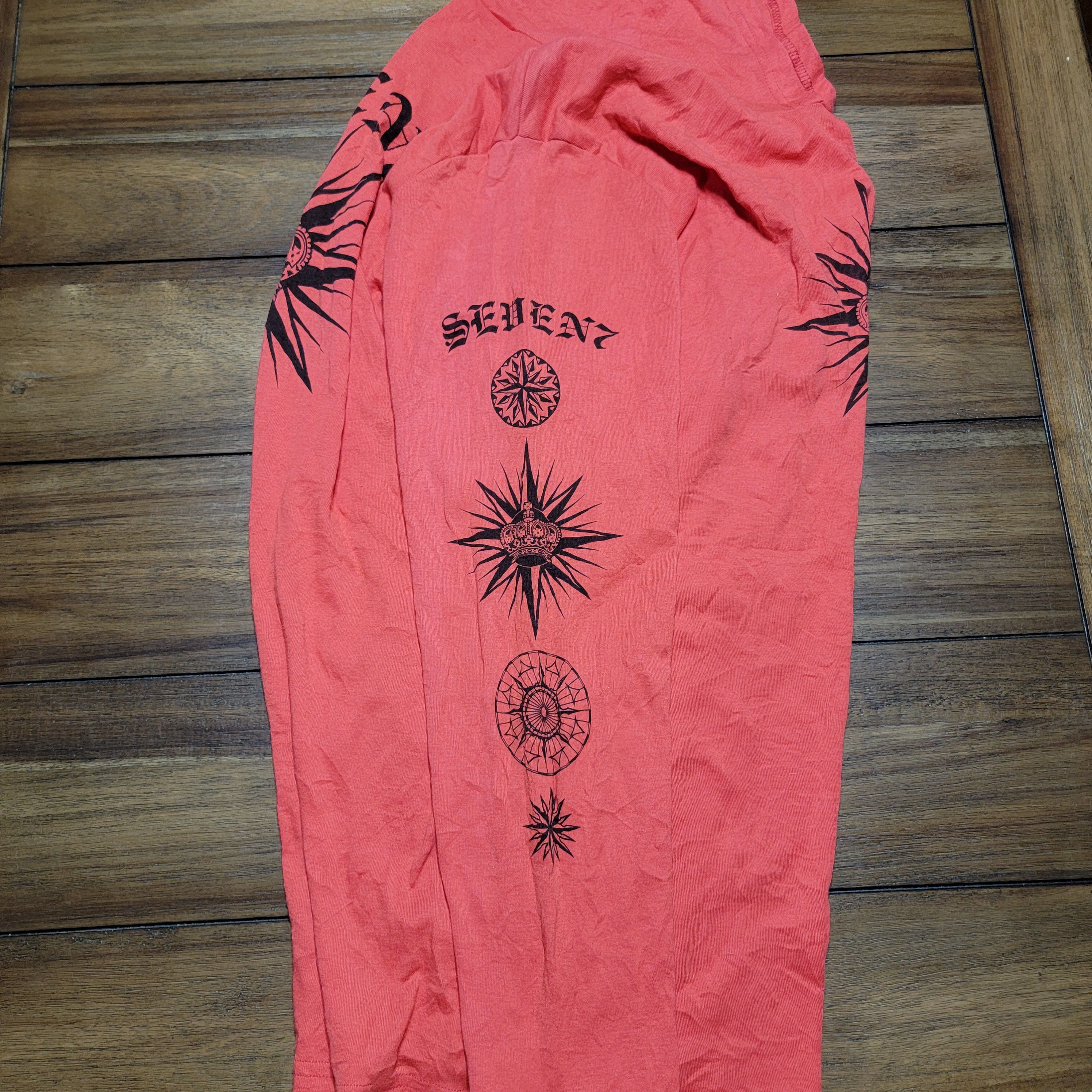 Seven 7 Seven7 Luxe Hoodie Tee LS Orange Graphic - Size 18/20 Size XXL / US 16-18 / IT 52-54 - 6 Thumbnail