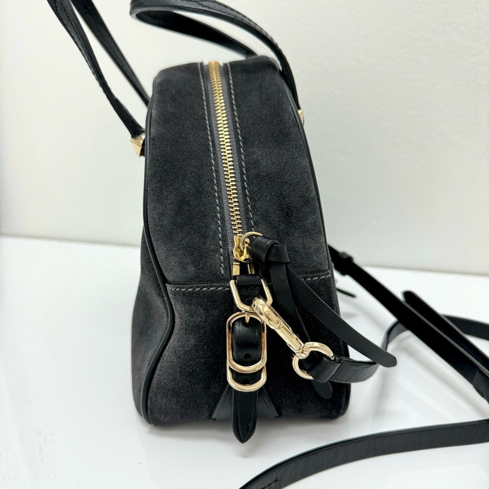 Jimmy Choo JIMMY CHOOSE Handbag, Grey Suede, Crossbody Size ONE SIZE - 5 Thumbnail