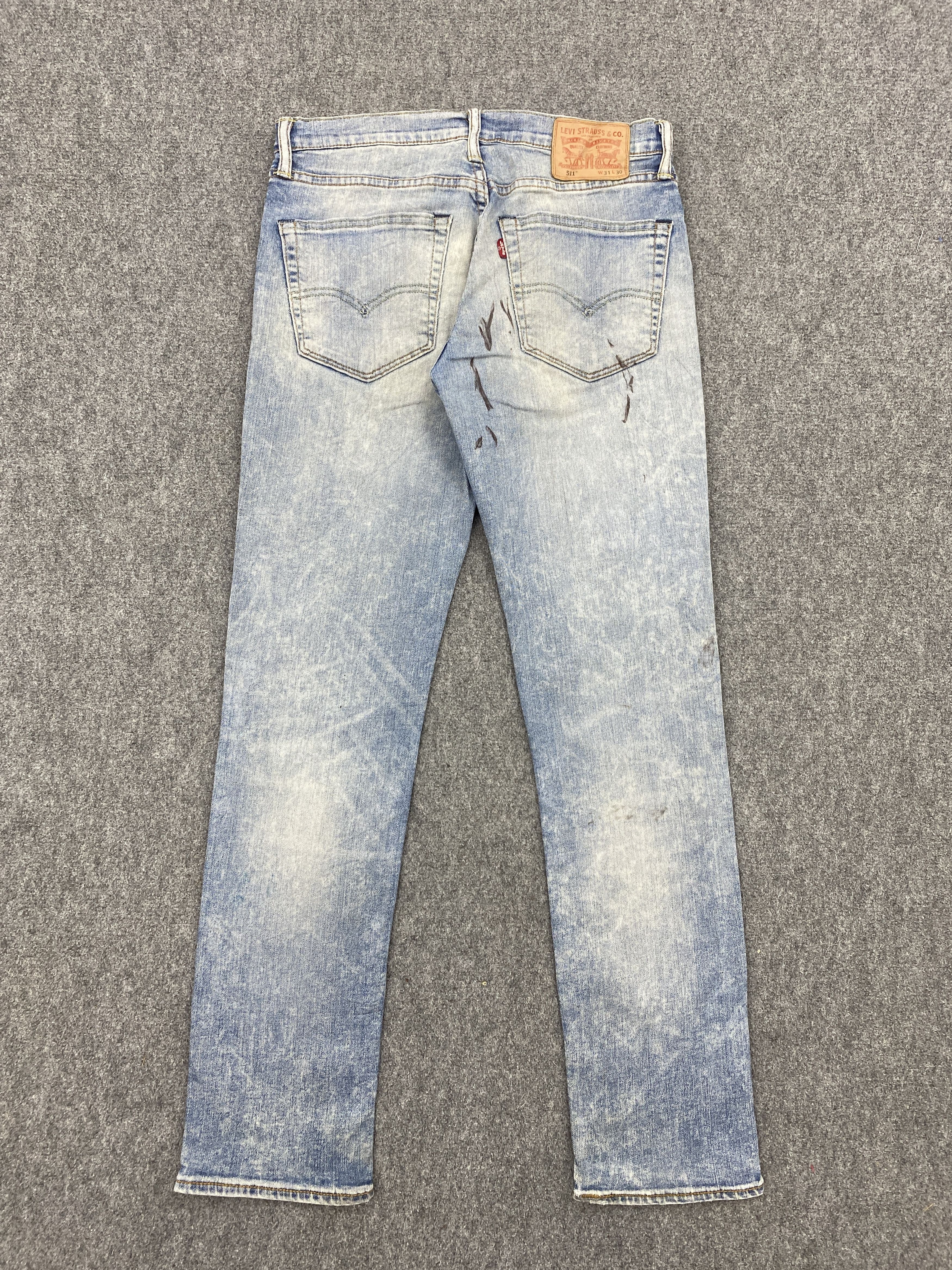 Levi's Faded Blue Vintage Levis 511 Jeans DP2699 Size US 35 - 3 Thumbnail