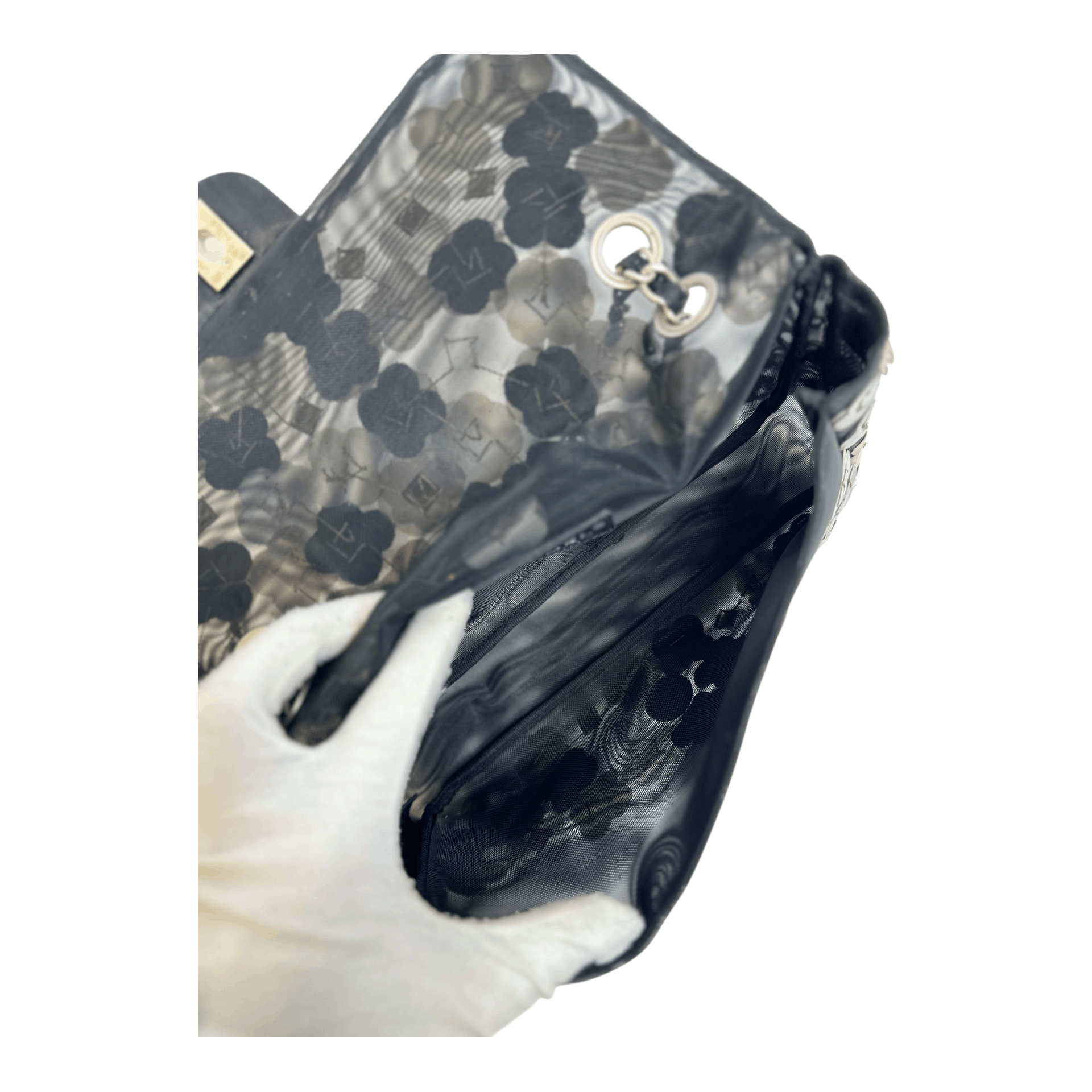 Chanel Chanel Mesh Paillette Sequin Flap Black Size ONE SIZE - 6 Thumbnail