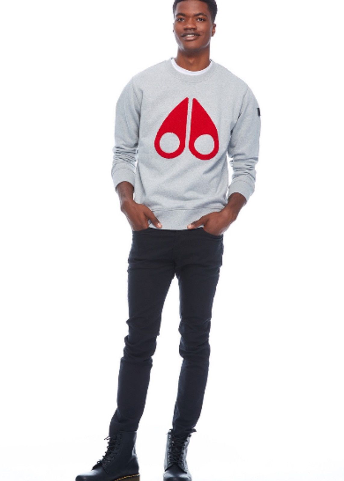 Moose Knuckles Moose Knuckle Moose Big Logo Crewneck Sweatshirt Sweater Size US S / EU 44-46 / 1 - 1 Thumbnail