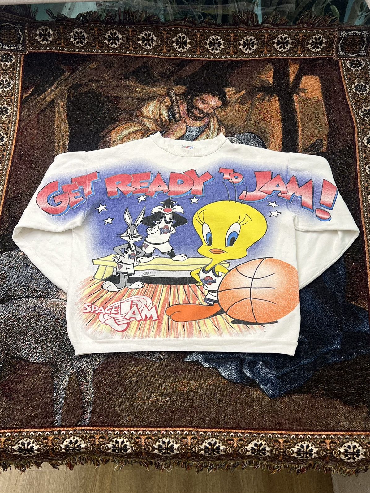 Vintage '96 Space Jam AOP Sweater Size US M / EU 48-50 / 2 - 2 Thumbnail