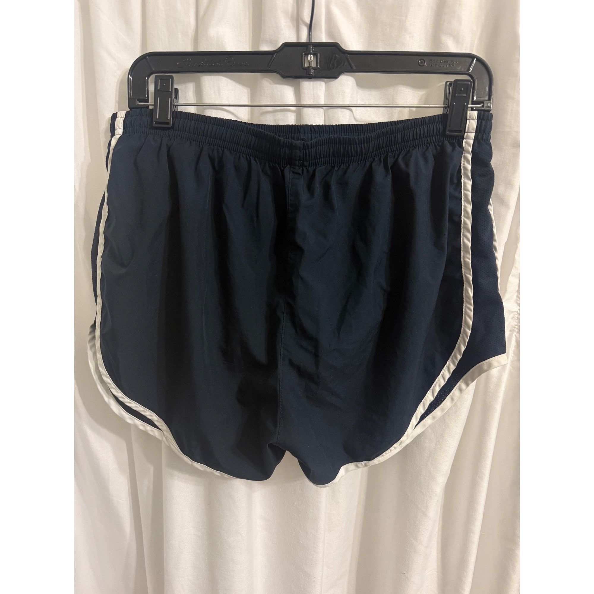 Nike Nike Dri-Fit Navy Blue Running Shorts With White Trim Womens Size 28" / US 6 / IT 42 - 2 Thumbnail