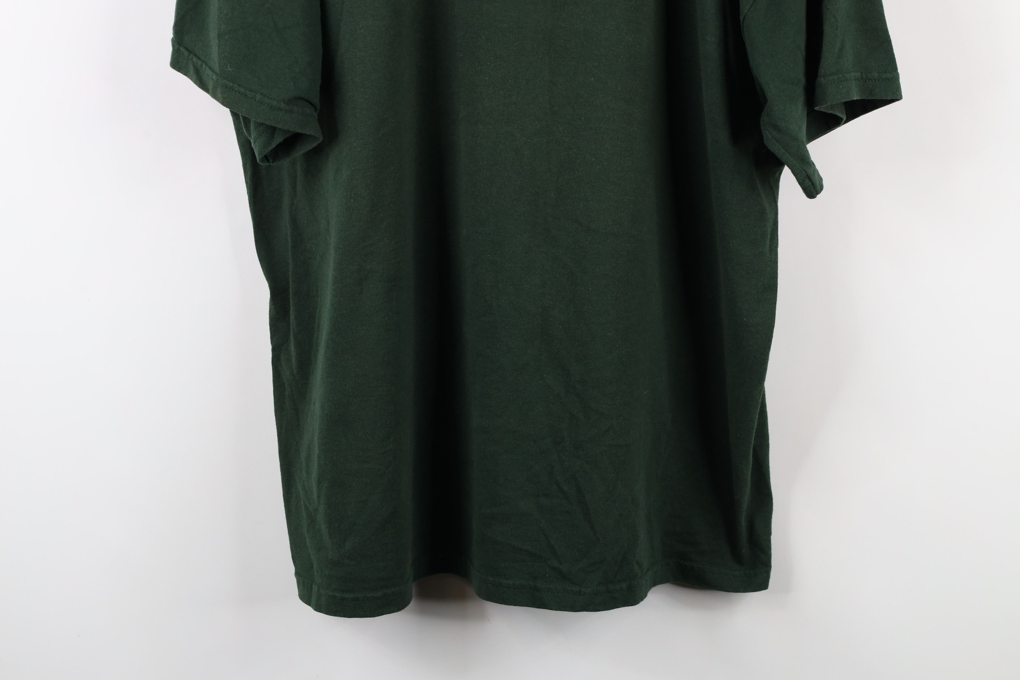 Vintage Vintage Y2K Streetwear Short Sleeve T-Shirt Hunter Green Size US XL / EU 56 / 4 - 3 Thumbnail