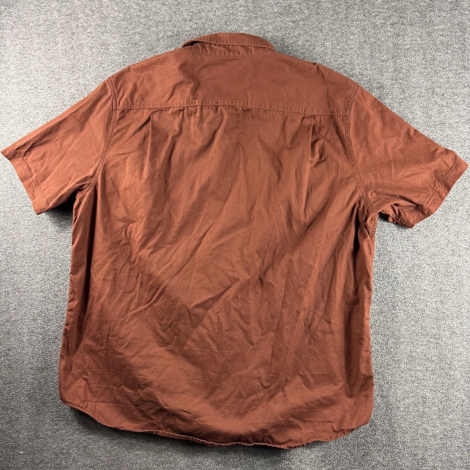 Duluth Trading Company Duluth Trading 40 Grit Shirt Mens XL Brown Short Sleeve Size US XL / EU 56 / 4 - 4 Thumbnail