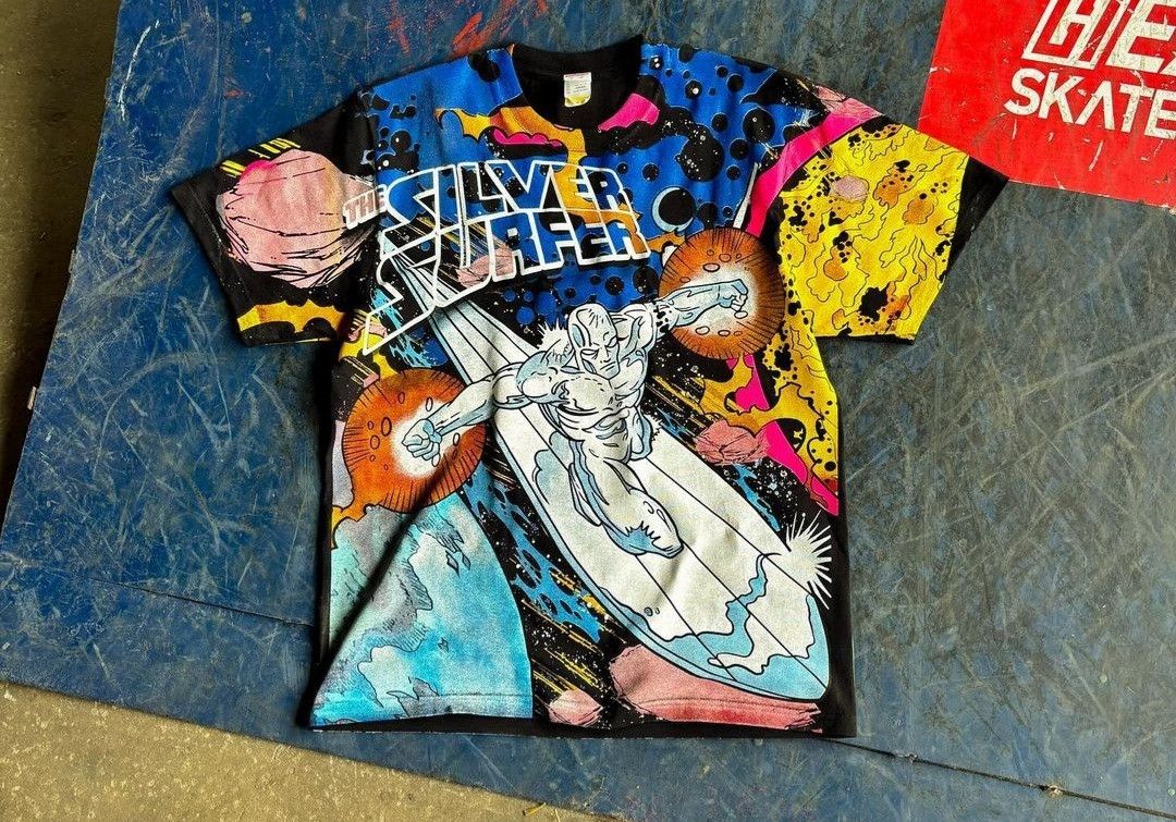 Anime × Japanese Brand EXTREME RARE Marvels The Silver Surfers & The Galactus AOP Size US XL / EU 56 / 4 - 1 Thumbnail