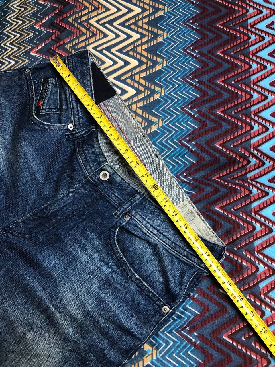 Diesel × Vintage Vintage Diesel Y2K distressed Flare denim pants Size US 34 / EU 50 - 19 Thumbnail