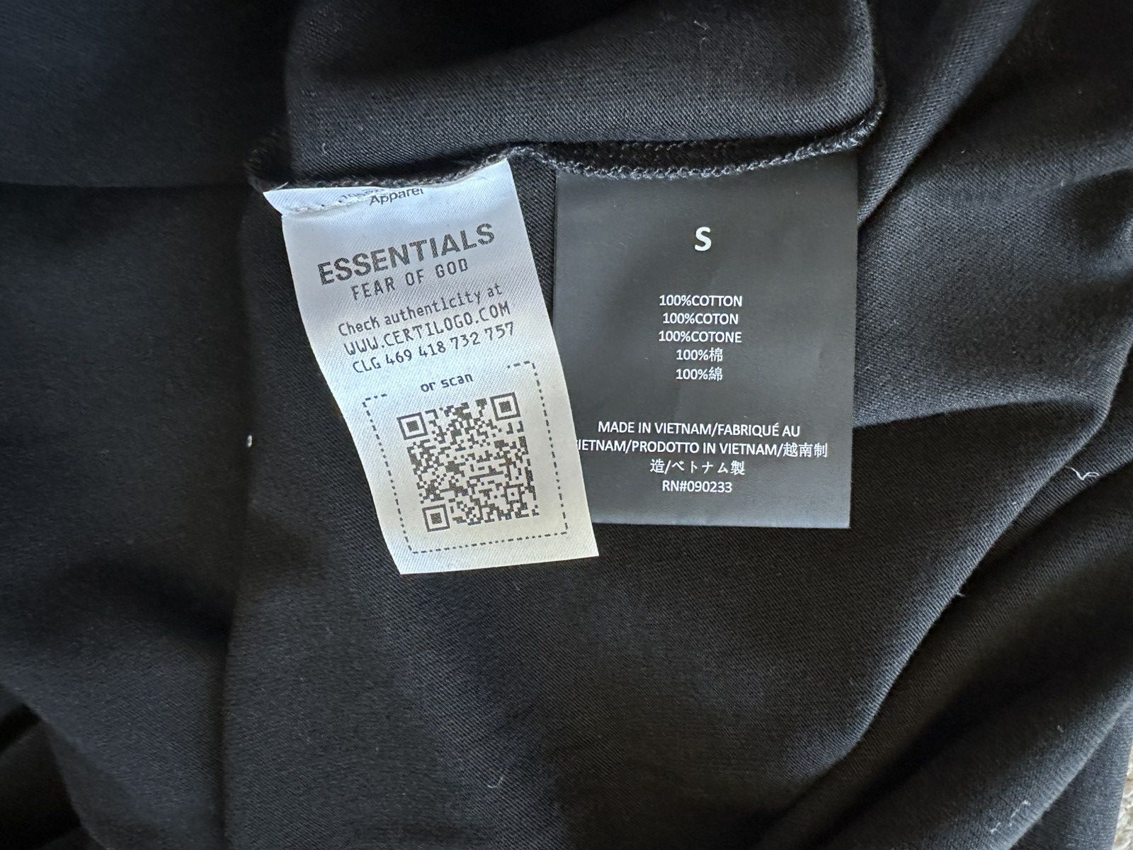 Essentials Fear of God Essentials FW24 T-shirt Black Size US S / EU 44-46 / 1 - 7 Thumbnail