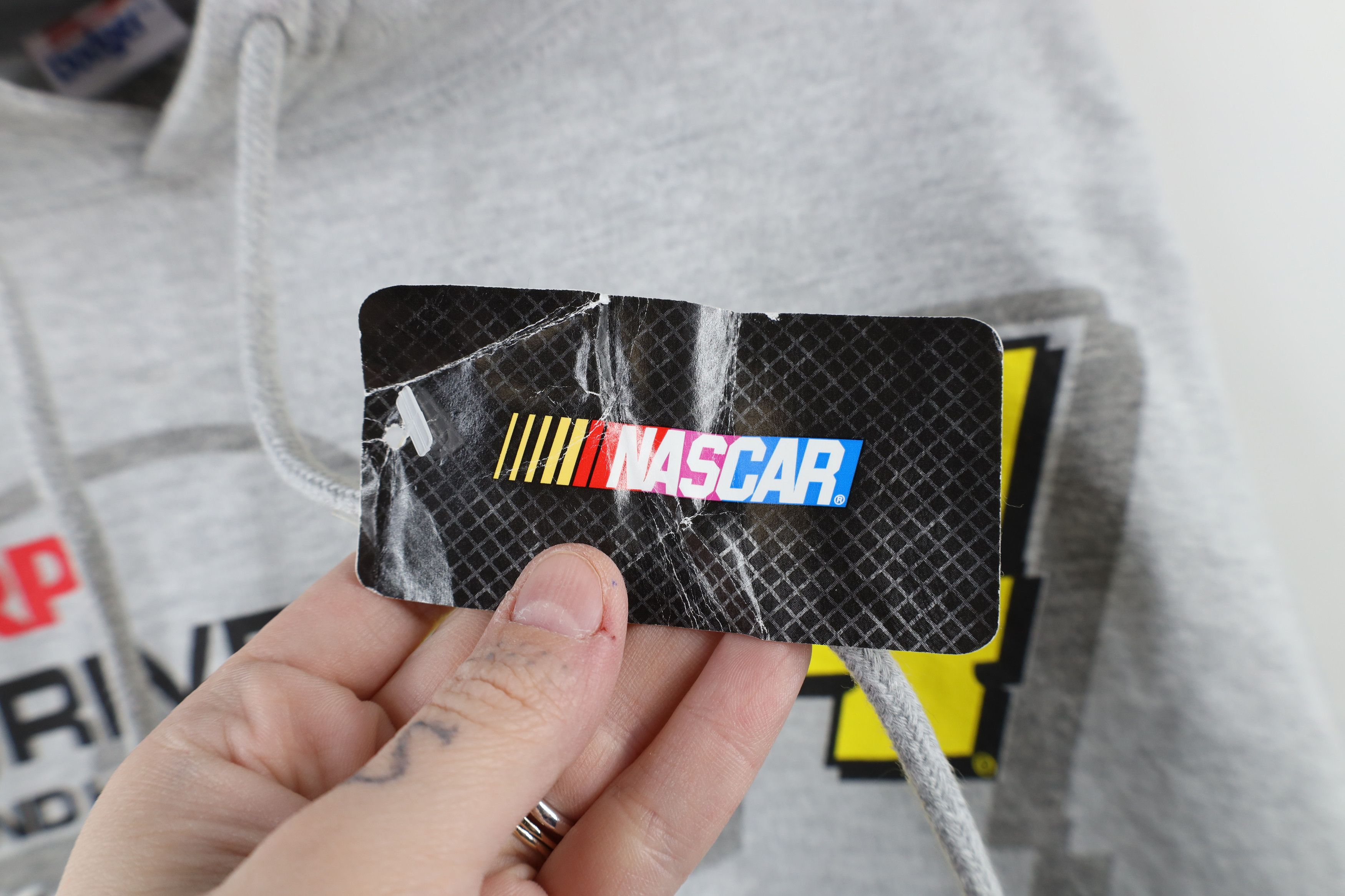 Vintage Deadstock Vintage Y2K NASCAR Jeff Gordon Racing Hoodie Gray Size US XXL / EU 58 / 5 - 4 Thumbnail