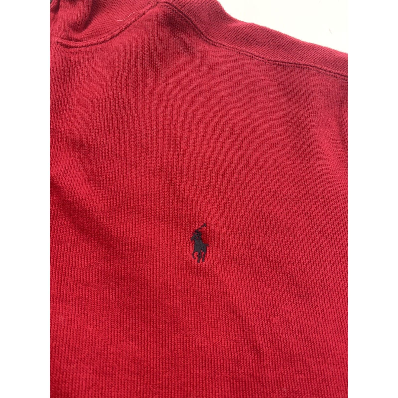 Polo Ralph Lauren Polo Ralph Lauren Sweater 1/4 Zip Mens L Red Mock Neck Pullover Size US L / EU 52-54 / 3 - 5 Thumbnail