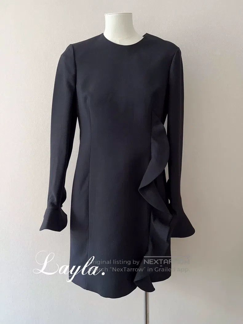 Valentino Valentino Wool silk ruffled dress Size M / US 6-8 / IT 42-44 - 1 Thumbnail